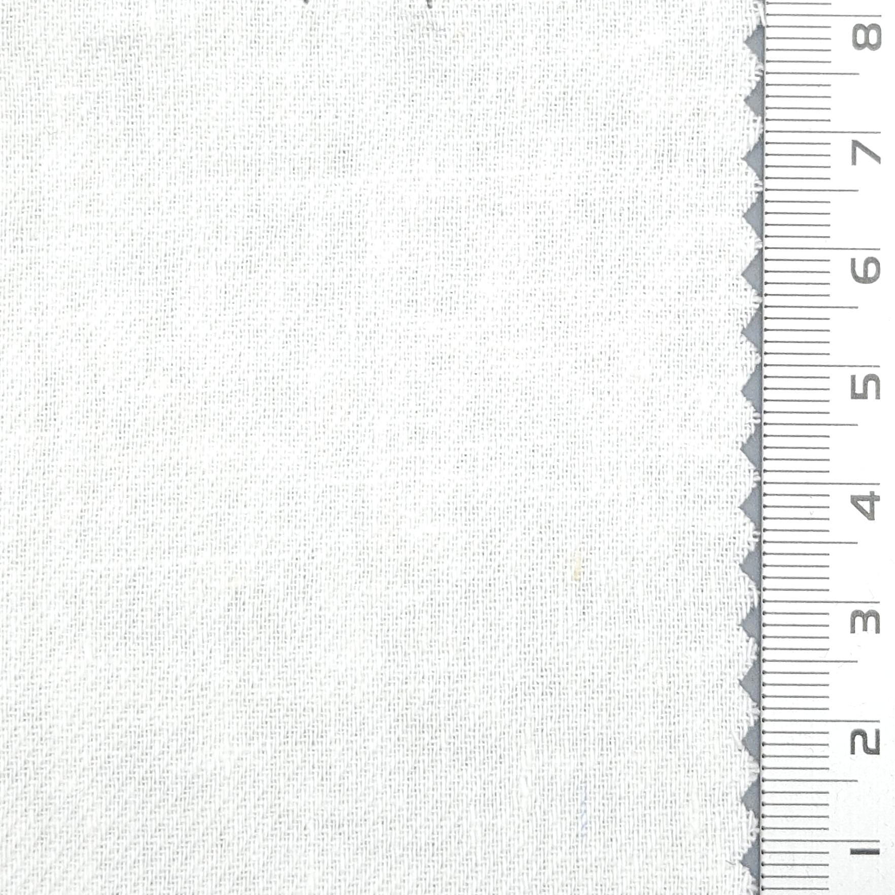 Solid Enzyme Washing Cotton Linen Woven Fabric - FAB 1663 - 22.White