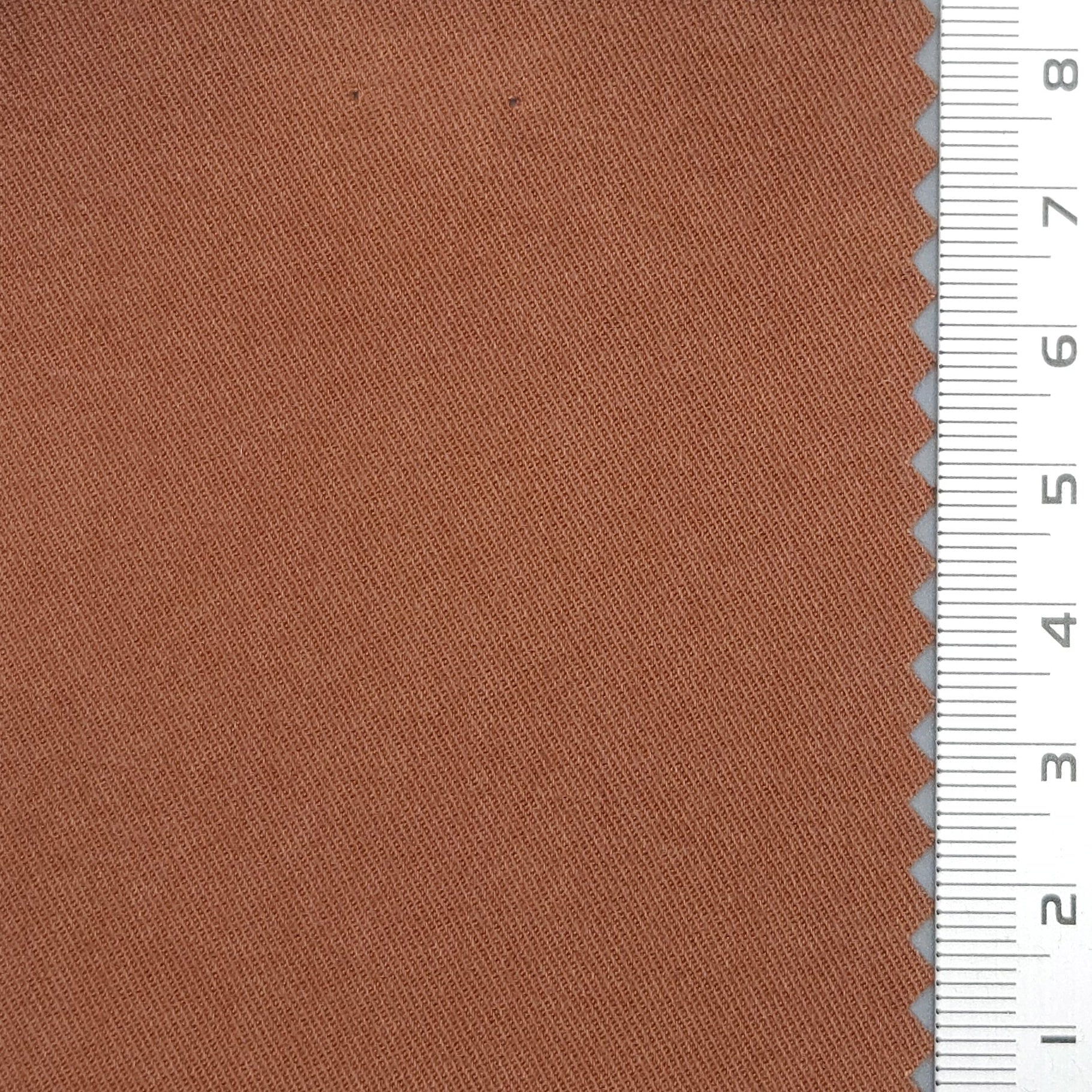 Solid Twill Enzyme Washing Cotton Tencel Woven Fabric - FAB 1665 - 22.Korma