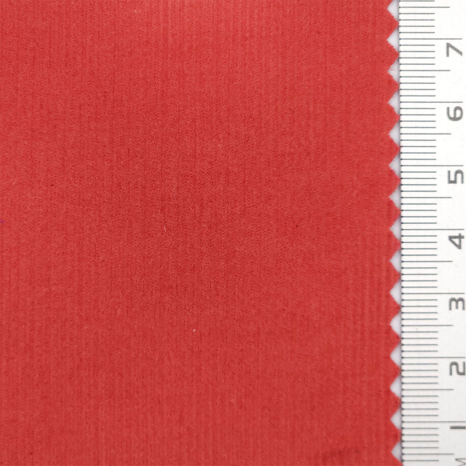 21 Wale Solid Corduroy Cotton Woven Fabric - FAB 1747 - 22.Bright red