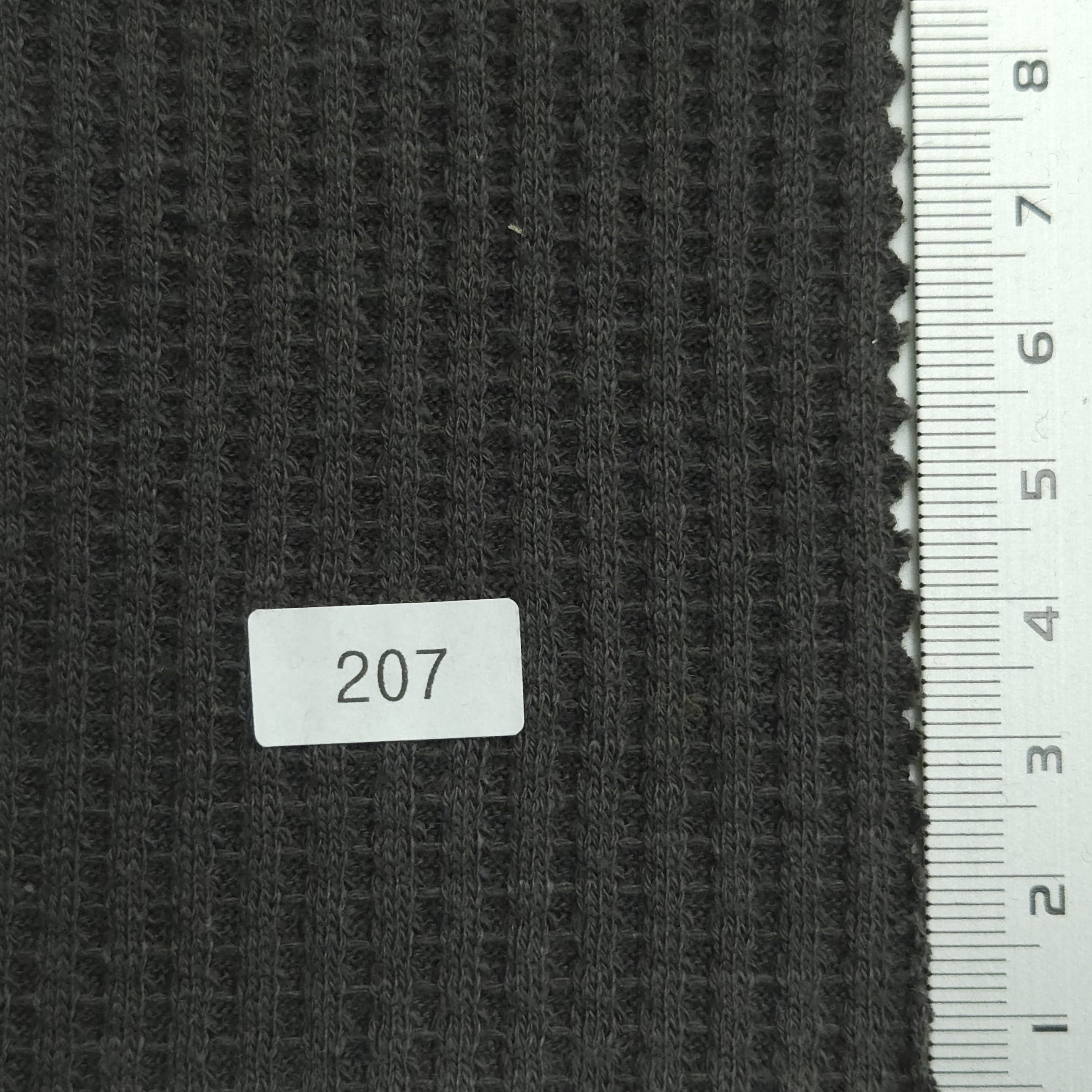 Rib Cotton Spandex Knit - FAB 1360 - 22.Charcoal