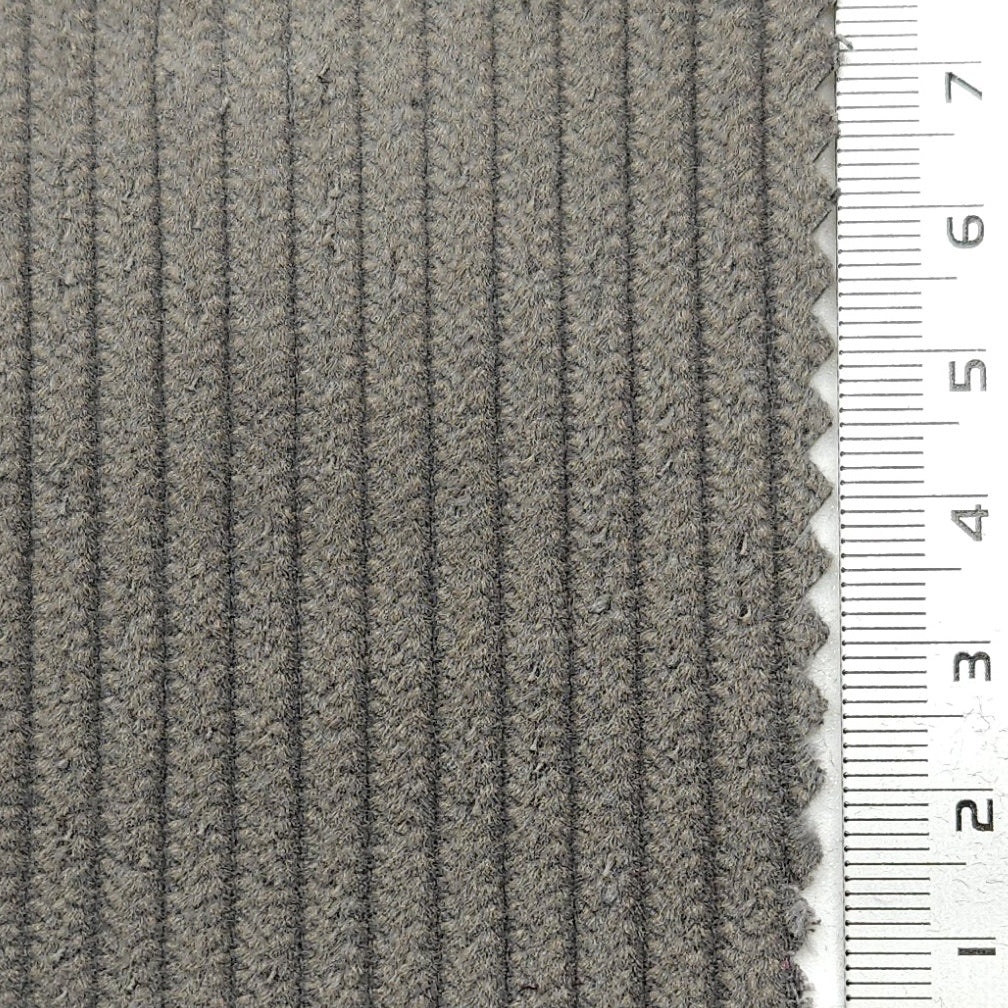 6Wale Solid Corduroy Cotton Woven Fabric - FAB 1656 - 23.Storm Dust