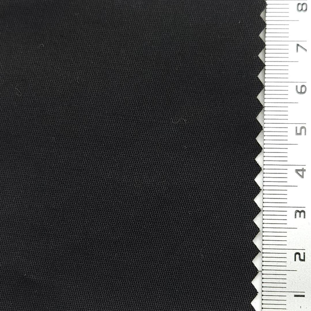 Solid Enzyme Washing 32s Cotton Spandex Woven Fabric - FAB 1651 - 23.Black
