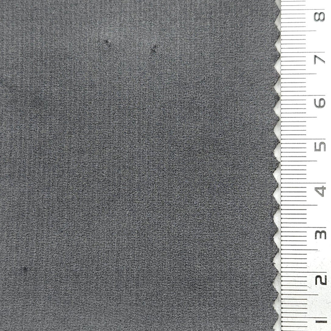 21 Wale Solid Corduroy Spandex Cotton Woven Fabric - FAB 1654 - 23.Mid Grey