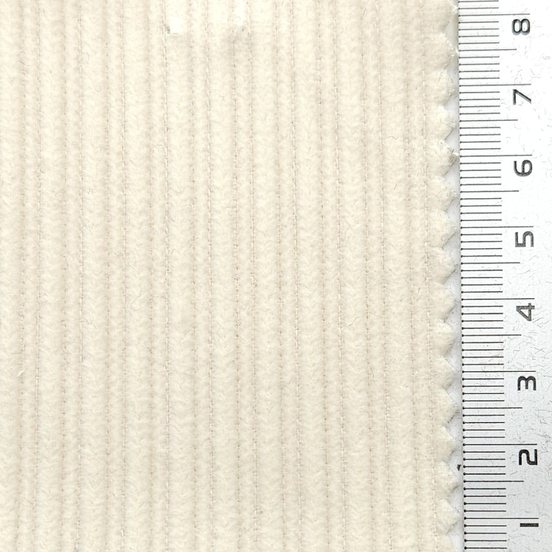 8Wale Solid Corduroy Cotton Woven Fabric - FAB 1657 - 24.Half Spanish White