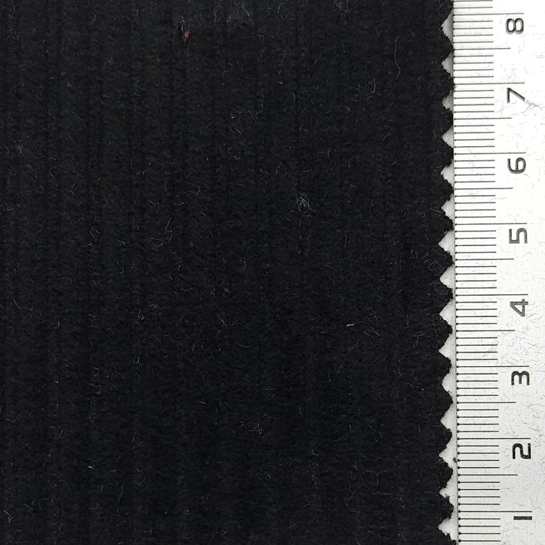8Wale Solid Corduroy Cotton Woven Fabric - FAB 1657 - 26.Black