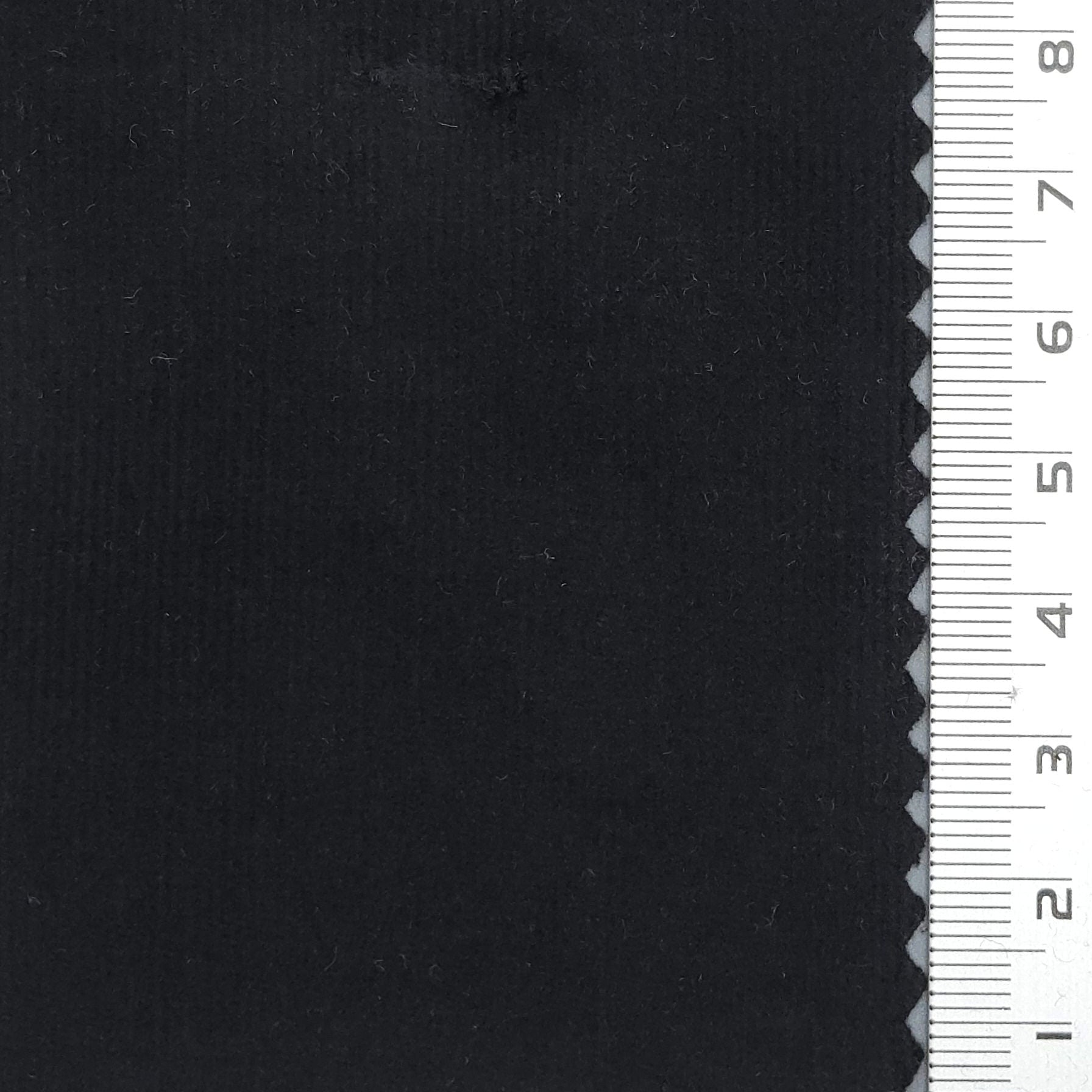 28Wale Solid Corduroy Cotton Spandex Woven Fabric - FAB 1666 - 26.Black