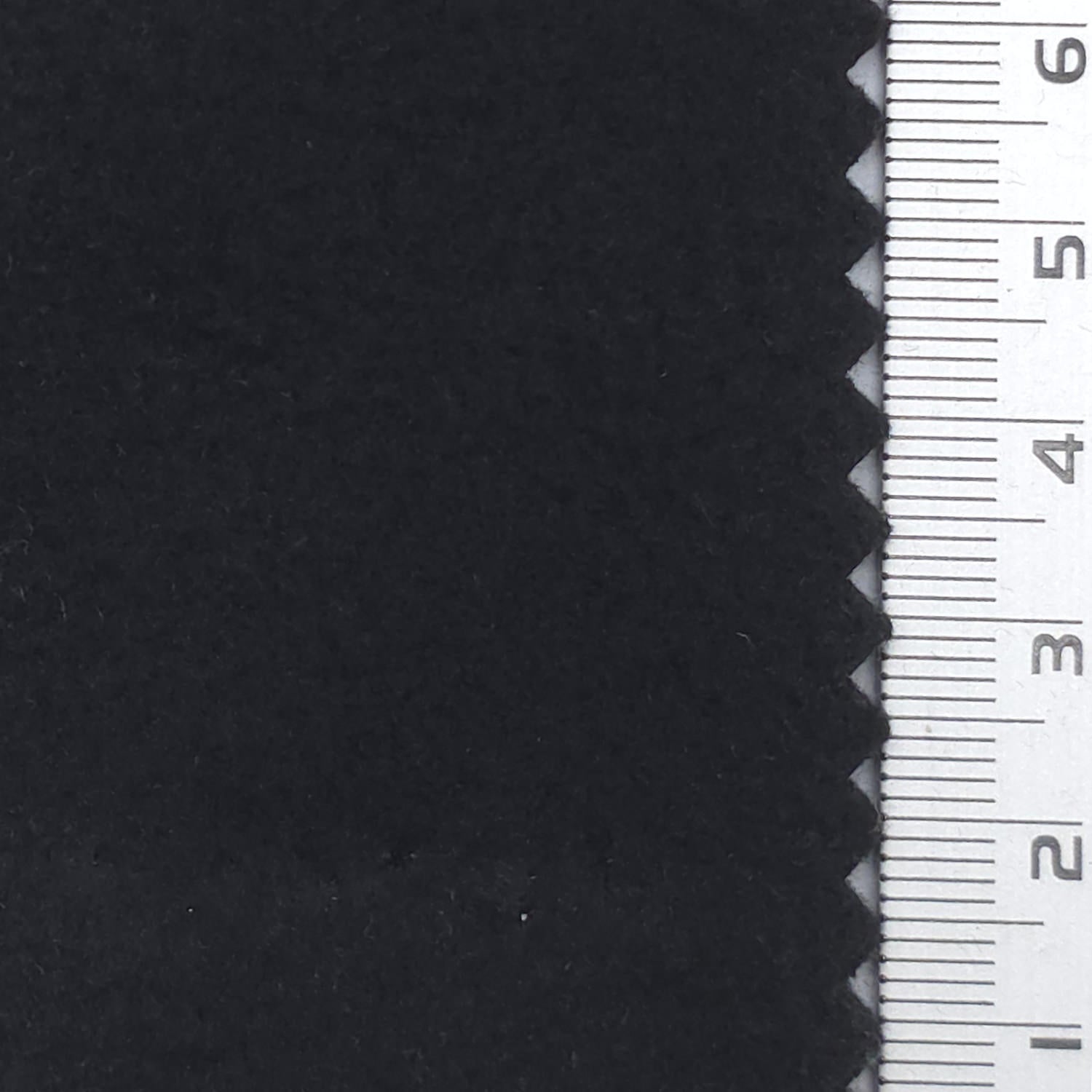 Black - Soft Medium Weight Double Sided Poly Fleece Knit Fabric - FAB 1921