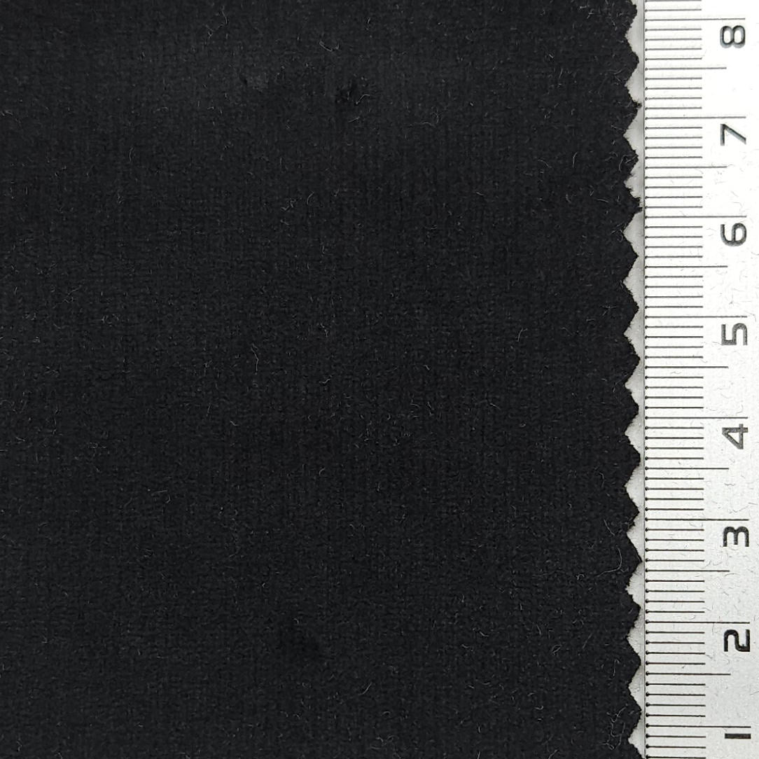 21 Wale Solid Corduroy Spandex Cotton Woven Fabric - FAB 1654 - 28.Black