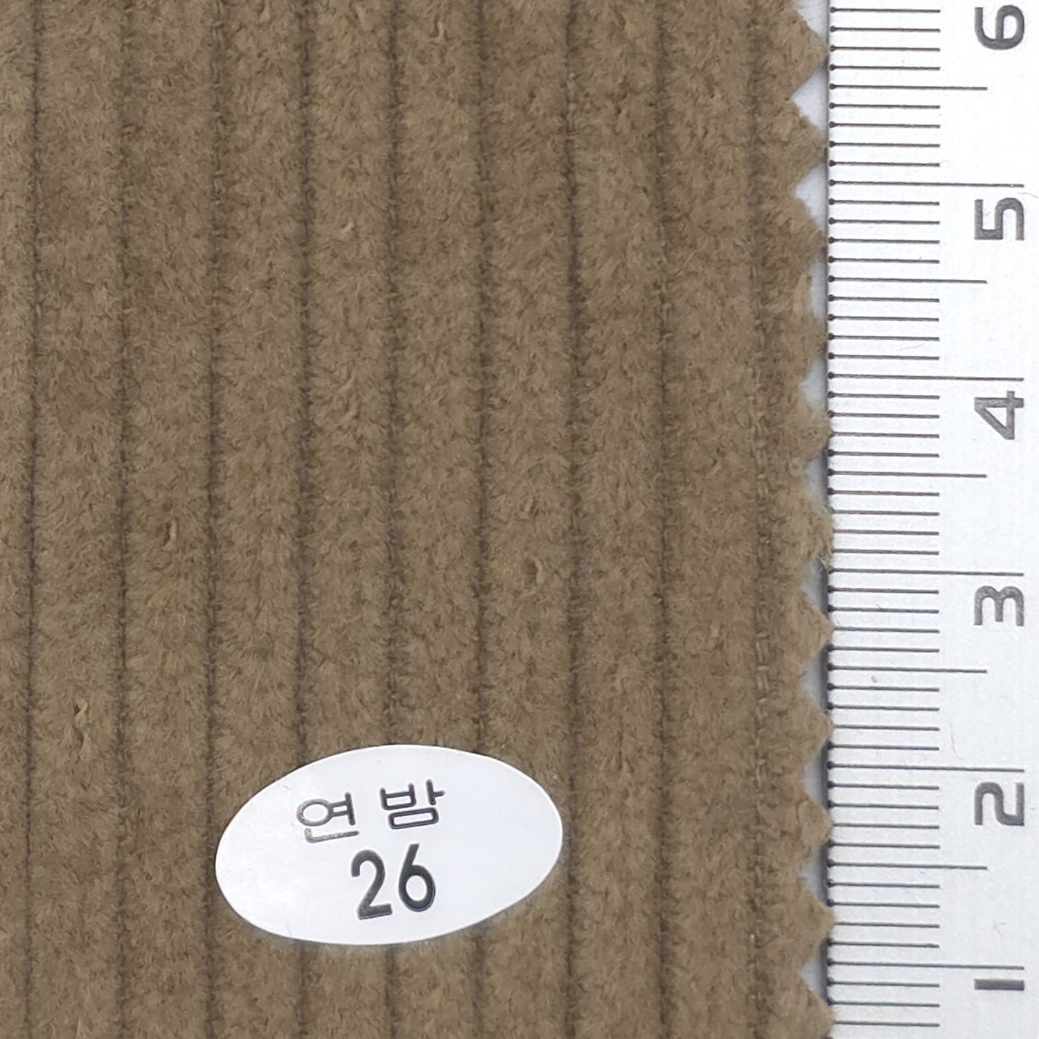 Light Chestnut - 6Wale Solid Corduroy Cotton Woven Fabric - FAB 1656