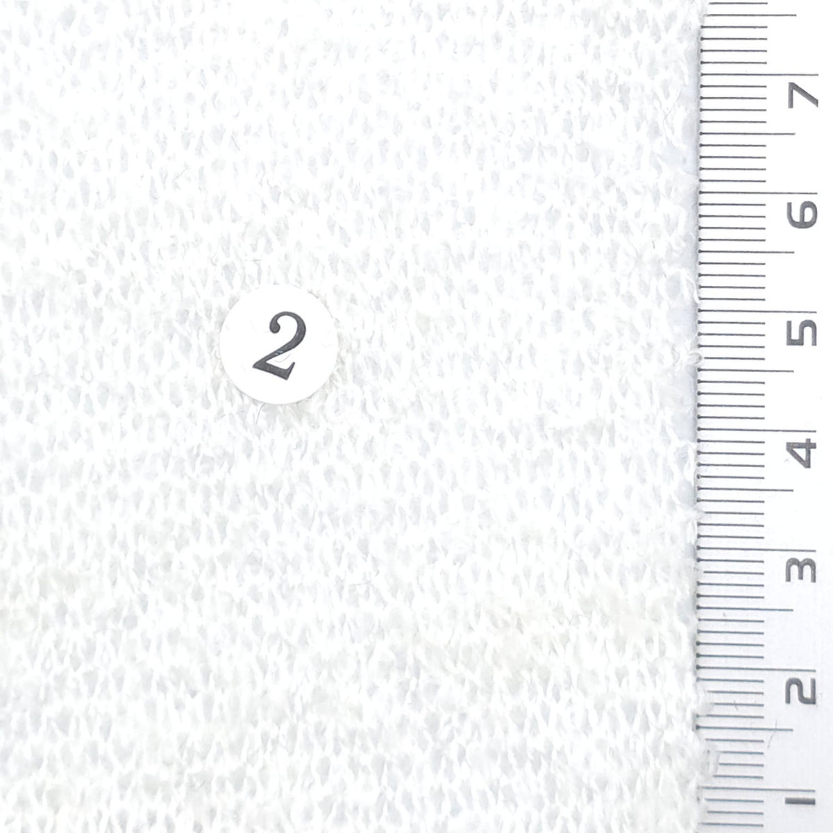 Boucle Acrylic Nylon Wool Knit Fabric - FAB1974 - White