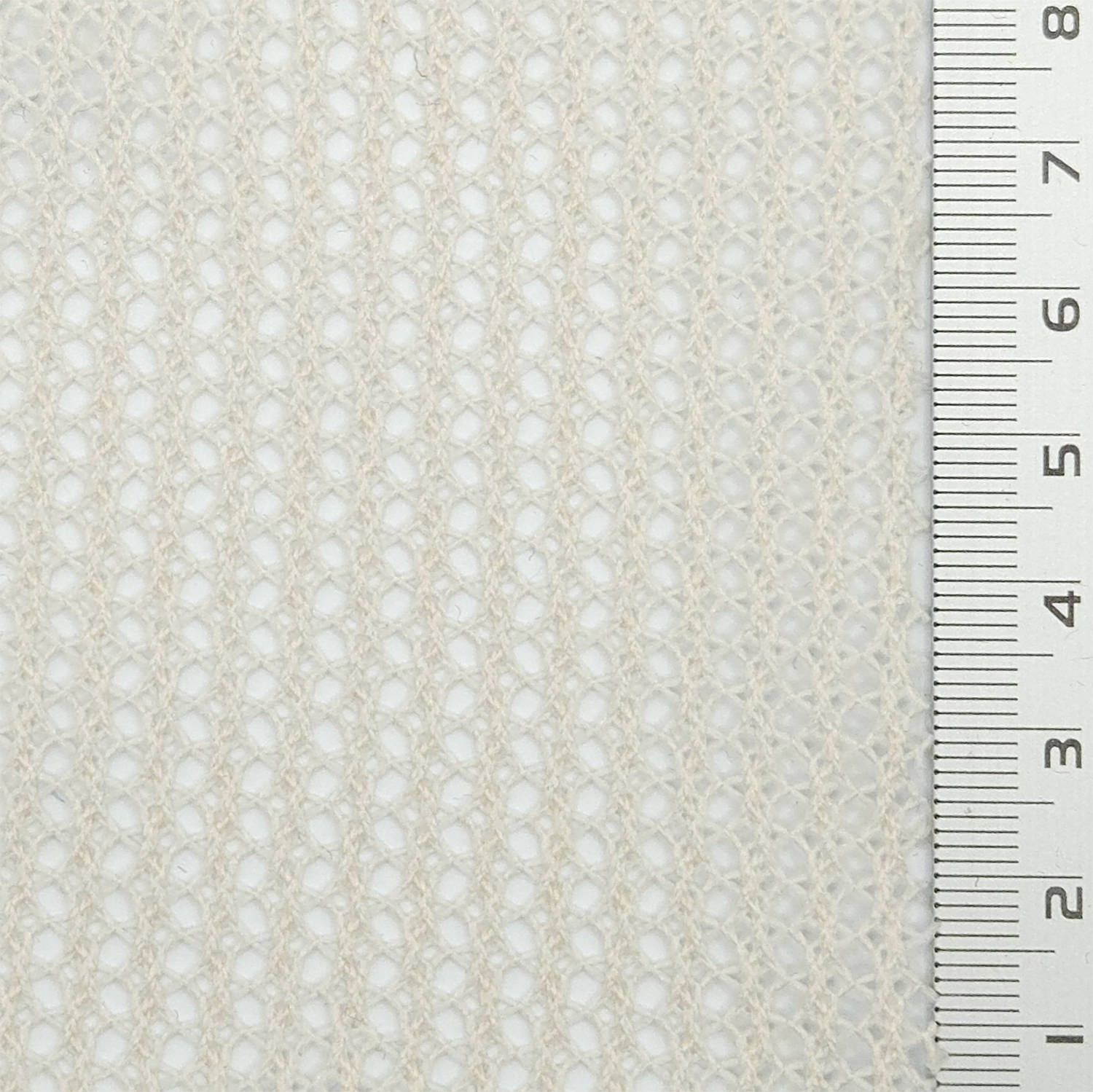 1.White-2.Ivory-3.Mint Green-4.Navy-5.Black - Stripe Mesh Polyester Knit Fabric - FAB 1801