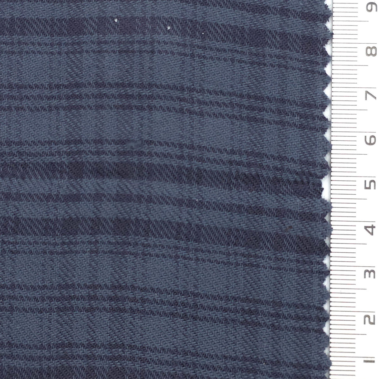 Midnight Blue Check Cotton Rayon Woven Fabric - FAB1826
