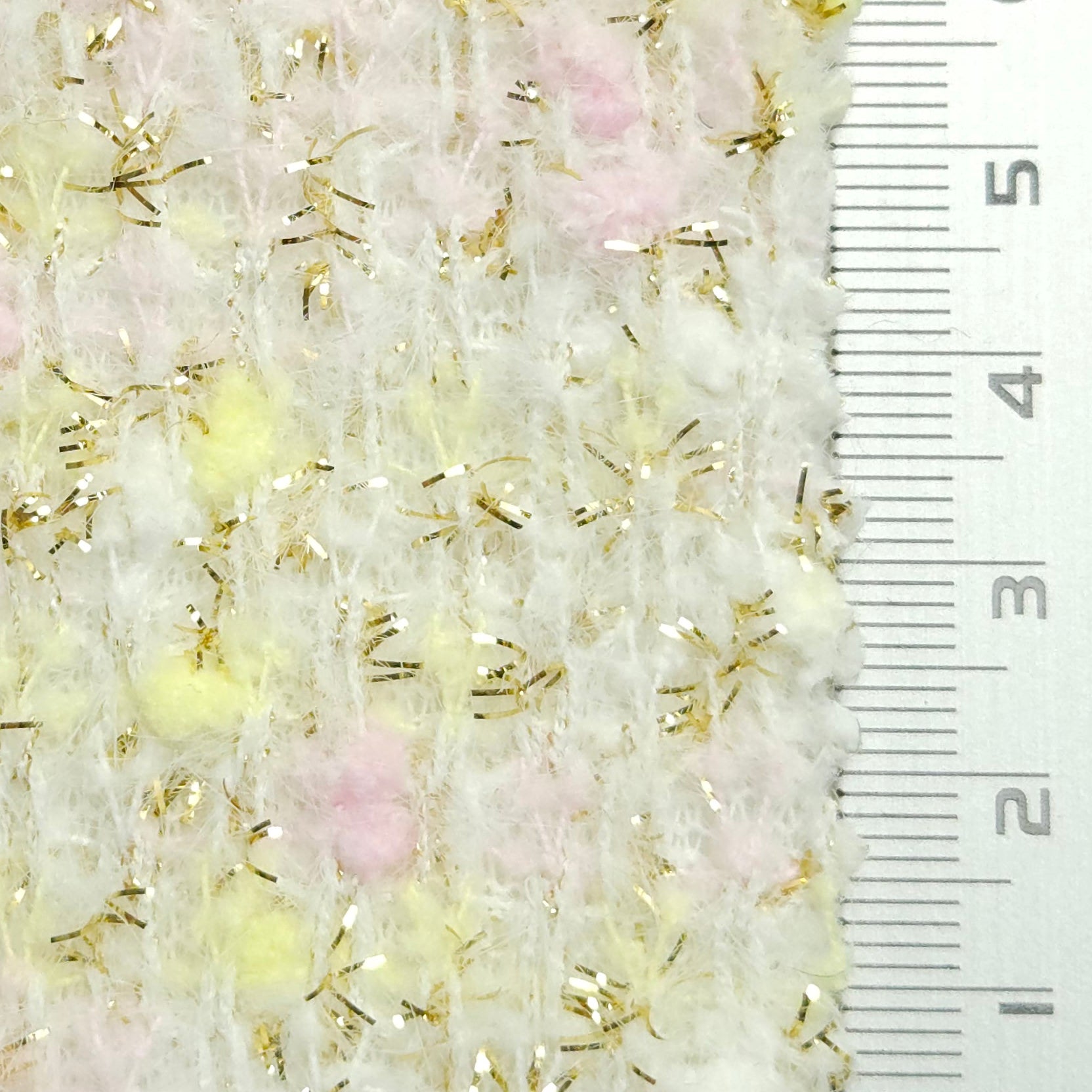 Solid Metallic YarnDyed Polyester Woven Fabric - FAB 1556 - 2.Yellow Pink