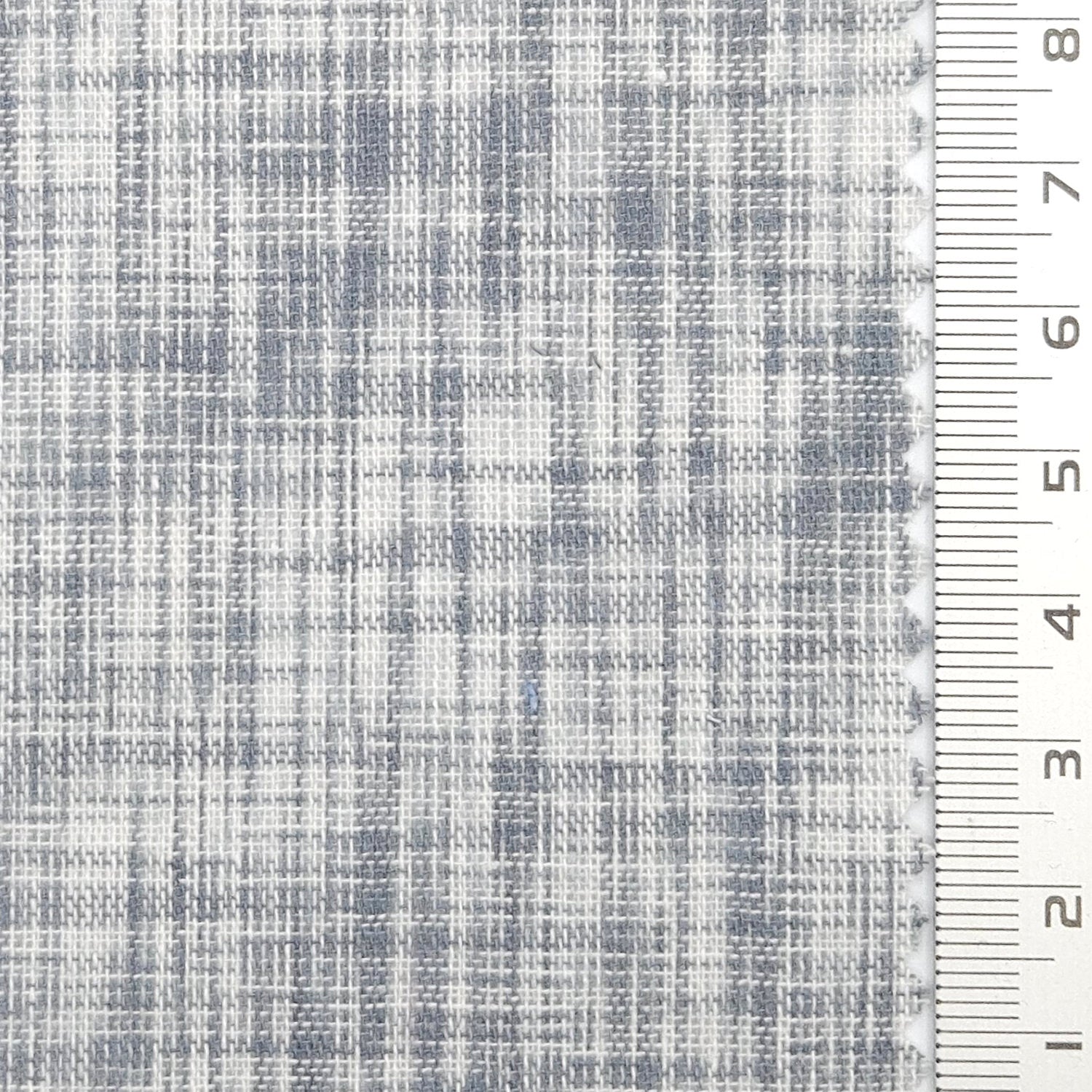 Solid Denim Tweed YarnDyed Cotton Woven Fabric - FAB 1773 - 2.Light grey and white plaid