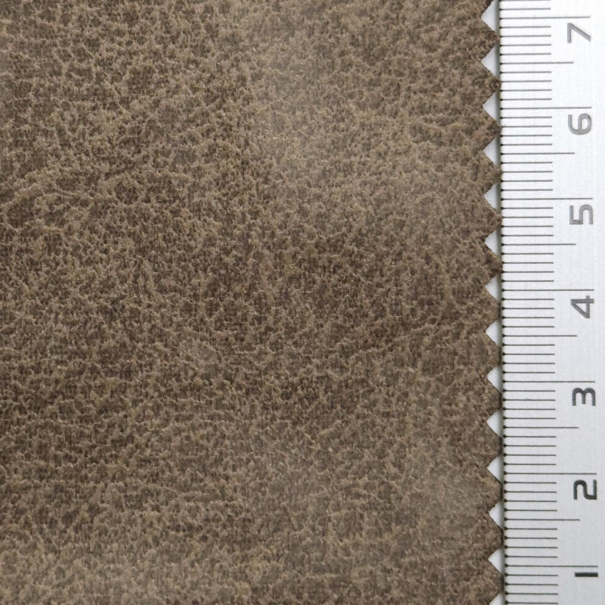 1.Grey Brown-2.Hurricane-3.Malta-4.Sanguine Brown-5.Van Cleef - Crack Suede Polyester Knit Fabric - FAB 1571