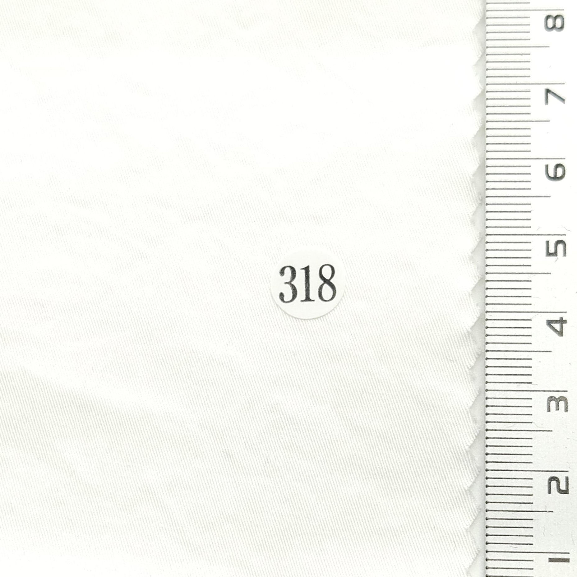 Solid Enzyme Twill Cotton Spandex Woven Fabric - FAB 1568 - 2.White (318)