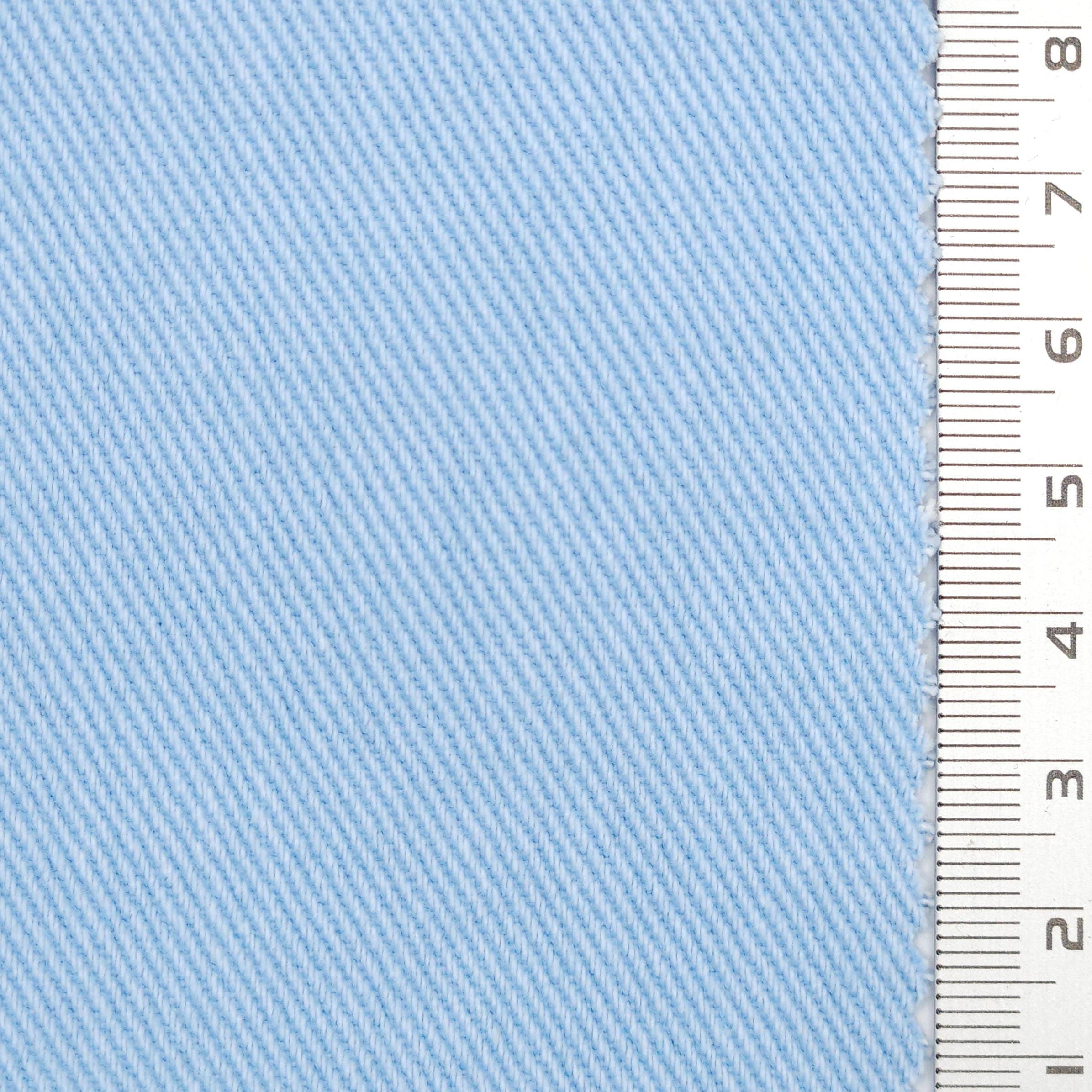 7s Solid Twill Washing Cotton Woven Fabric - FAB 1756 - 2.Light Blue