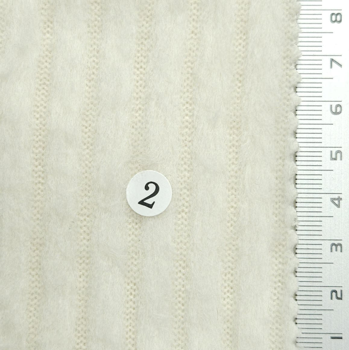 Solid Brushed Rib Rayon Polyester Knit Fabric - FAB 1593 - FAB1593-2