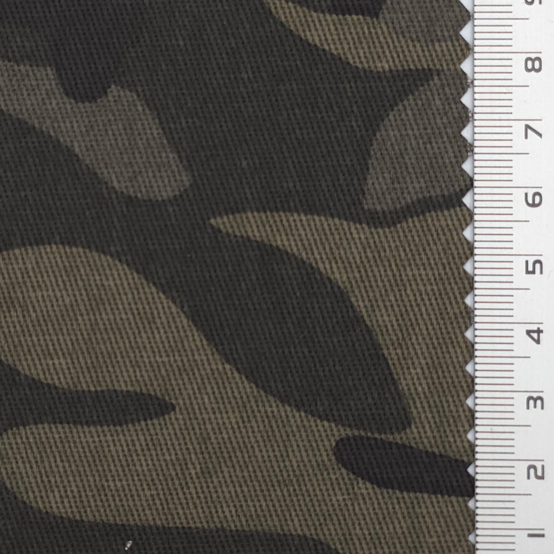 1.Woodland-2.Olive-3.Black-4.Dark Brown-Swatch - Sturdy Camouflage Cotton Woven Fabric - FAB 1843