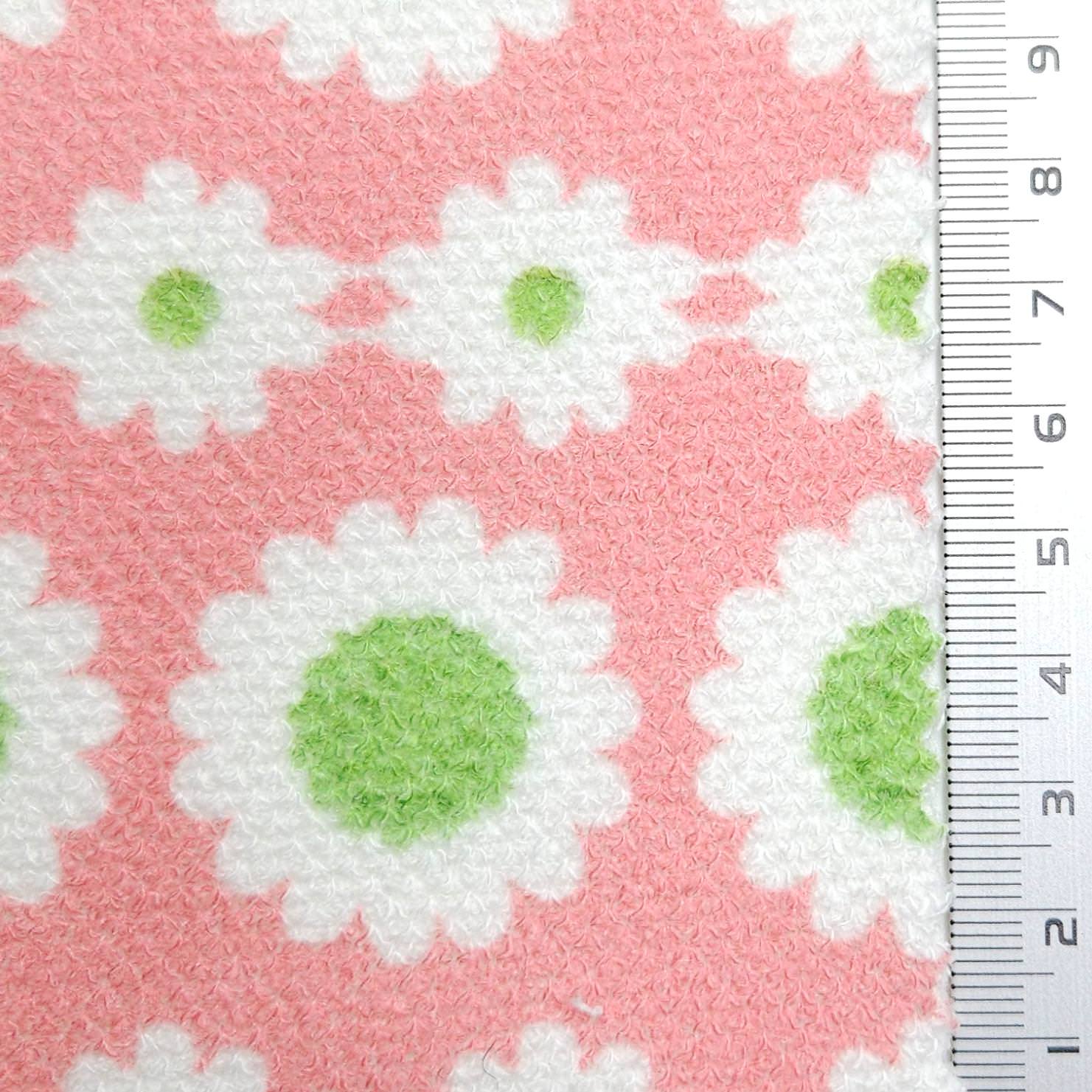 Jersey Sunflower Print Rayon Polyester Knit Fabric - FAB 1613 - 2.Coral