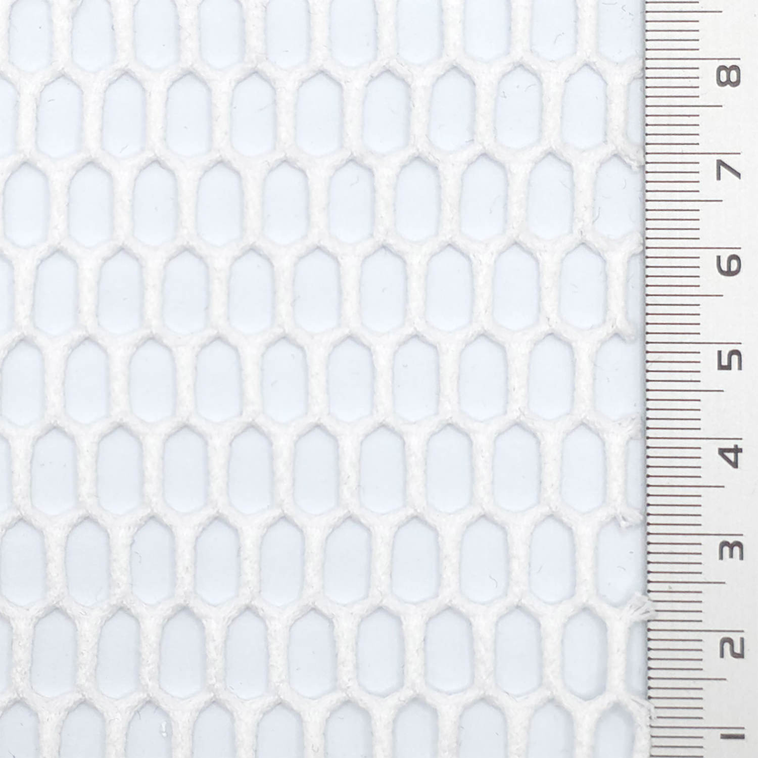 1.Brown-2.Ivory-3.White-4.Navy-5.Black - Mesh Honeycomb Poly Knit Fabric - FAB 1846