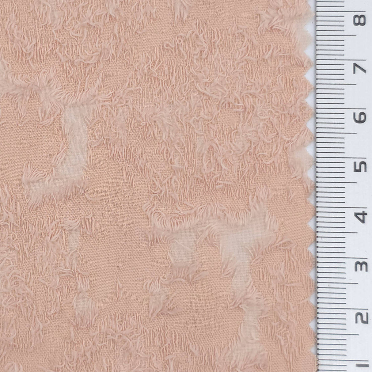 Pale Pink - Jacquard Floral Poly Woven Fabric - FAB1878