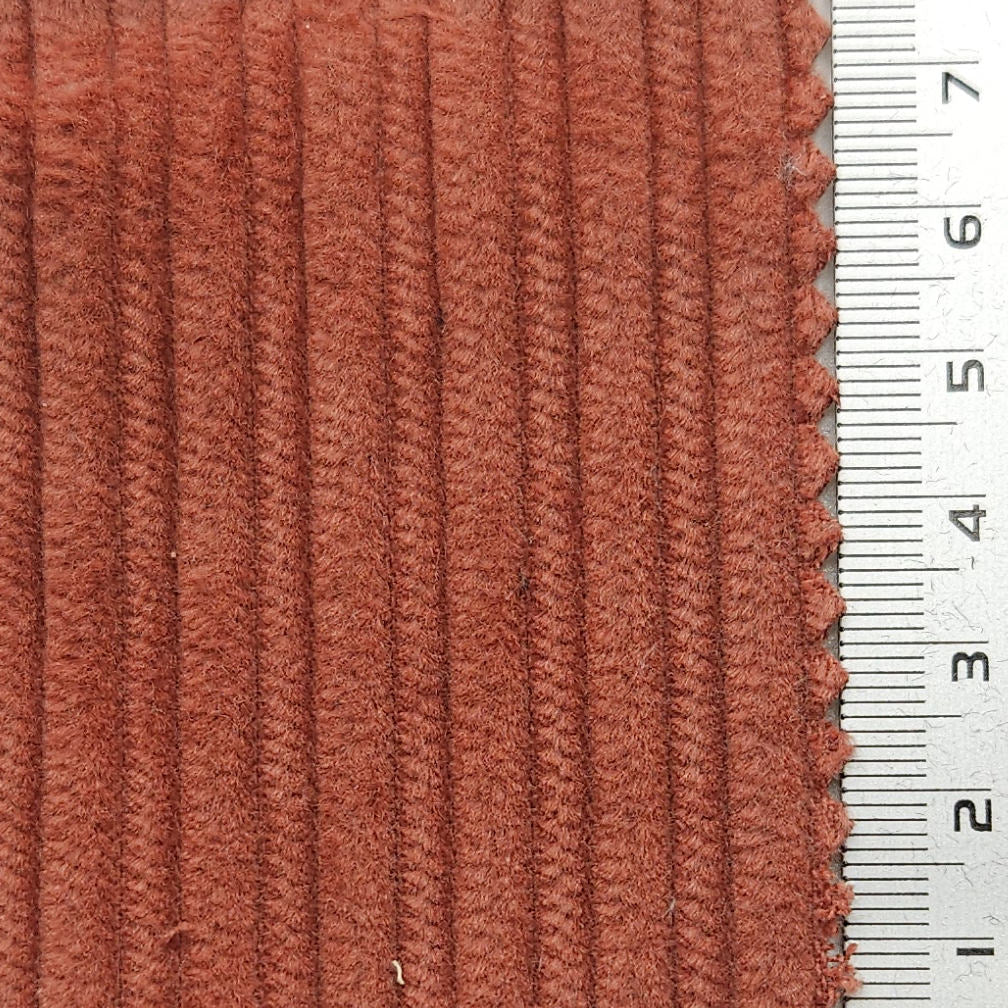 6Wale Solid Corduroy Cotton Woven Fabric - FAB 1656 - 2.Tia Maria