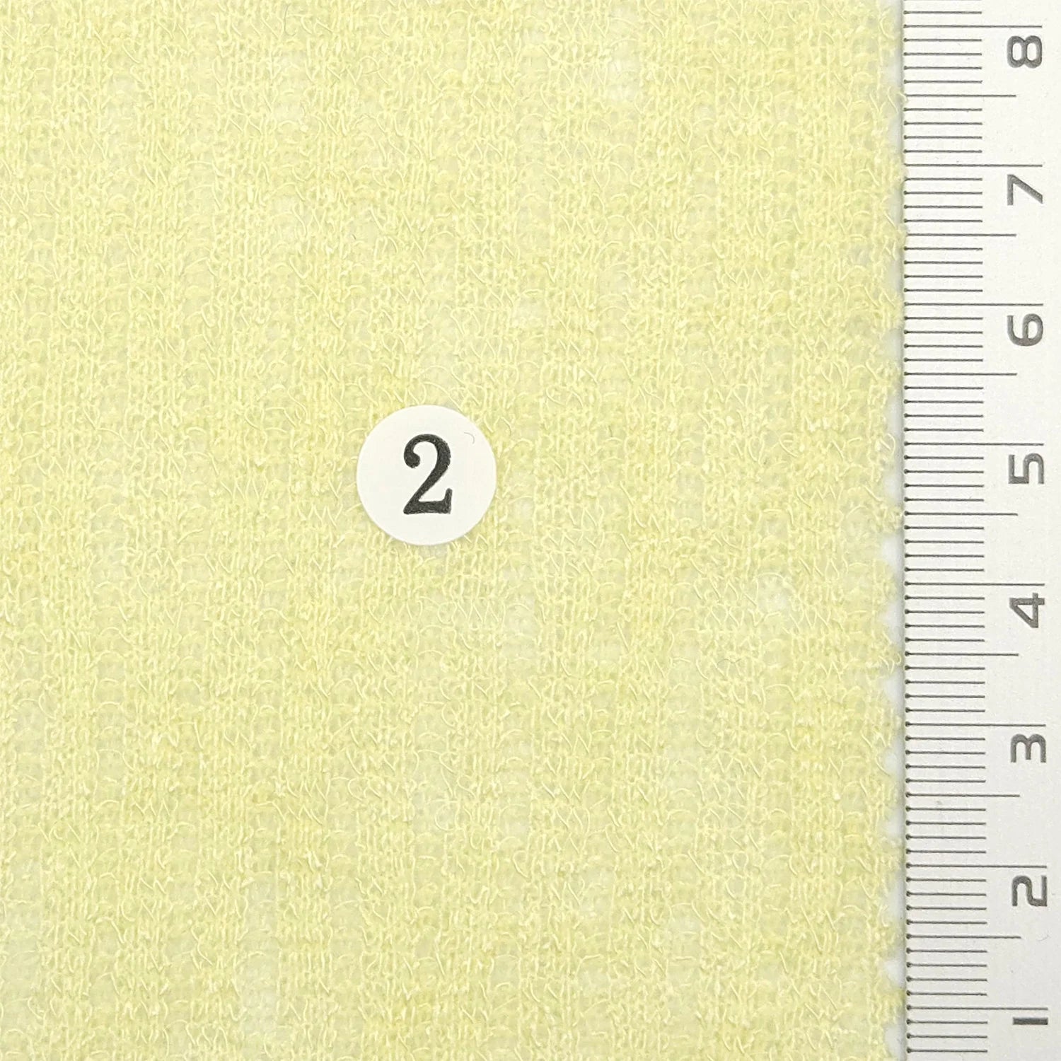Solid Rib Polyester Spandex Knit Fabric - FAB 1767 - 2.Pale lemon