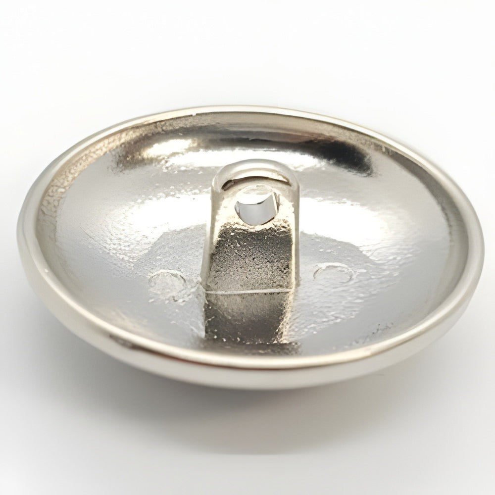 Cast Metal Circle Button, Nickel Finish, 10~23mm, Apparel Accessories & Craft Supply - FBTN271 - Nickel / 10mm-Nickel / 13mm-Nickel / 15mm-Nickel / 18mm-Nickel / 21mm-Nickel / 23mm