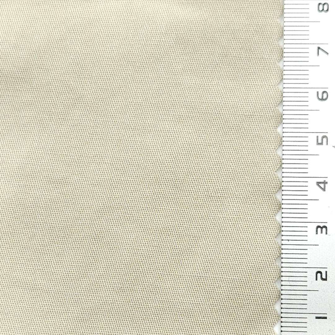 Solid Enzyme Washing 32s Cotton Spandex Woven Fabric - FAB 1651 - 2.Sisal
