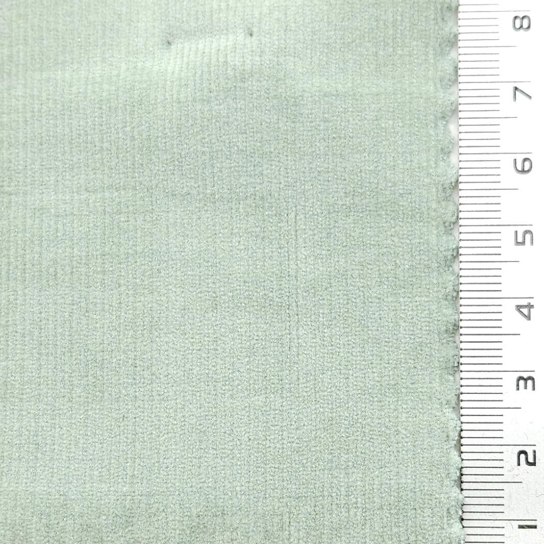 21 Wale Solid Corduroy Spandex Cotton Woven Fabric - FAB 1654 - 2.Sea Mist