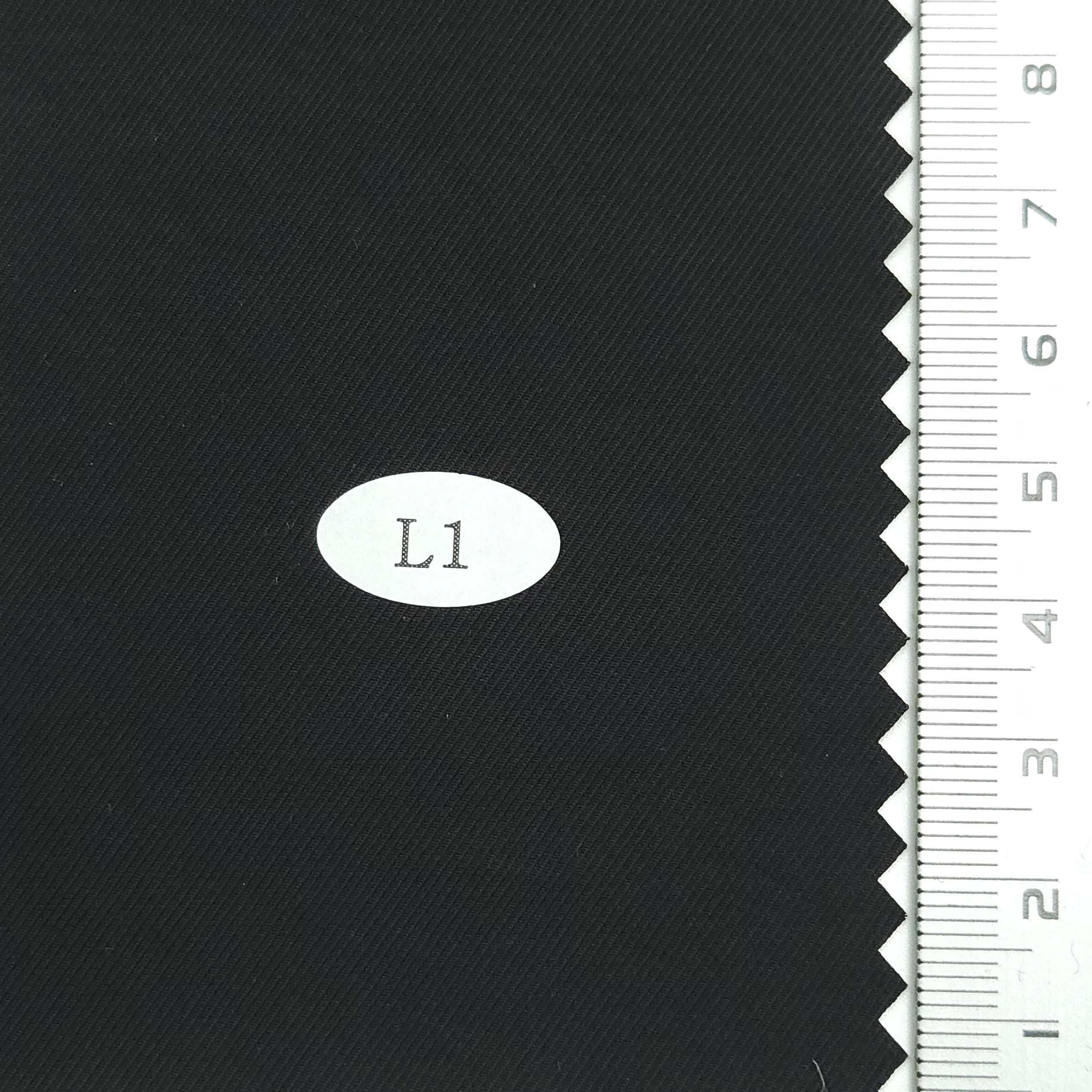 Nylon Cotton Twill Woven Fabric - FAB 1155 - 30.Black (L1)