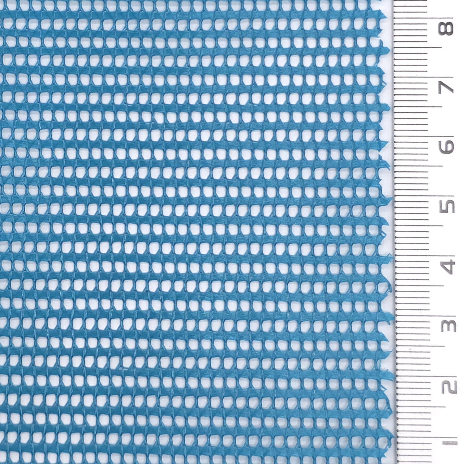 Resin Finished Rigid Nylon Mesh Knit Fabric - FAB1943 - Denim Blue