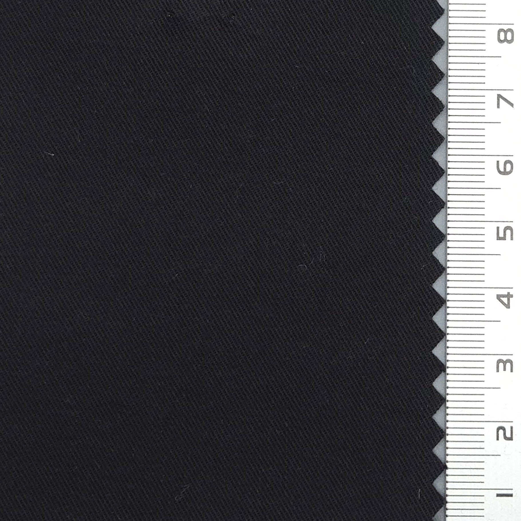 Solid Twill Enzyme Washing Cotton Tencel Woven Fabric - FAB 1665 - 32.Black