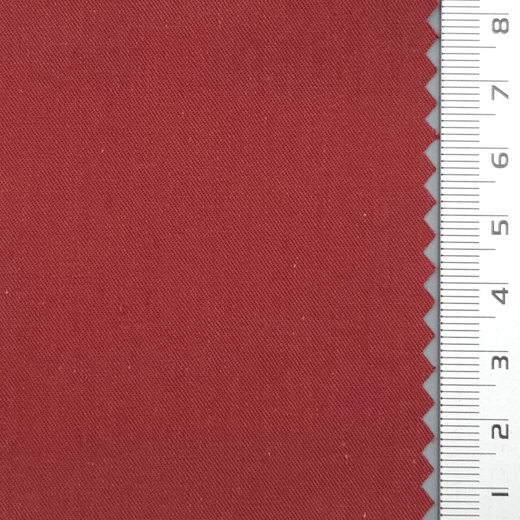 30s High Density Solid Twill Washing Cotton Woven Fabric - FAB 1672 - 34.Mexican Red