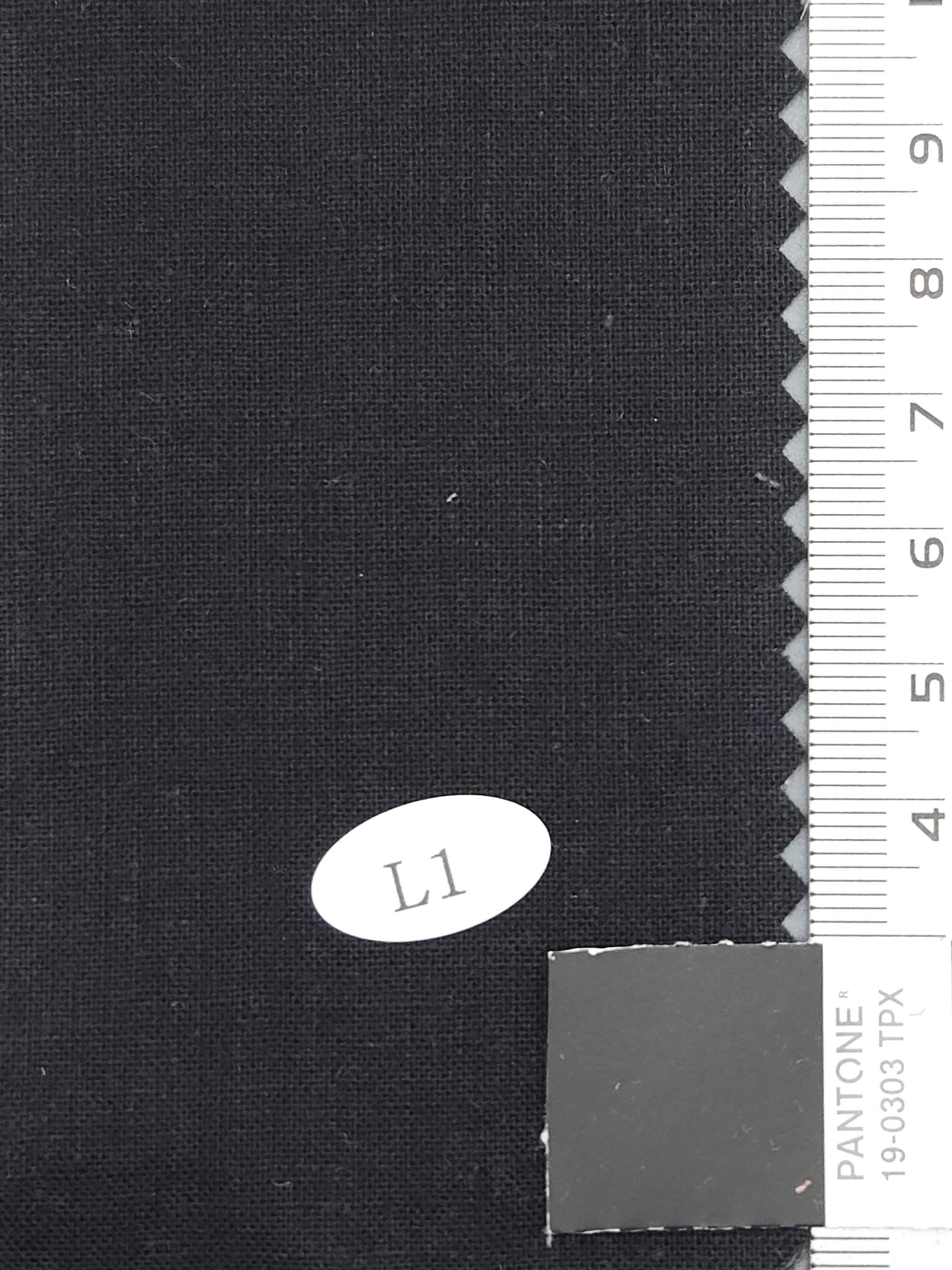 Linen Cotton Woven Fabric - FAB 1267 - 36.Black