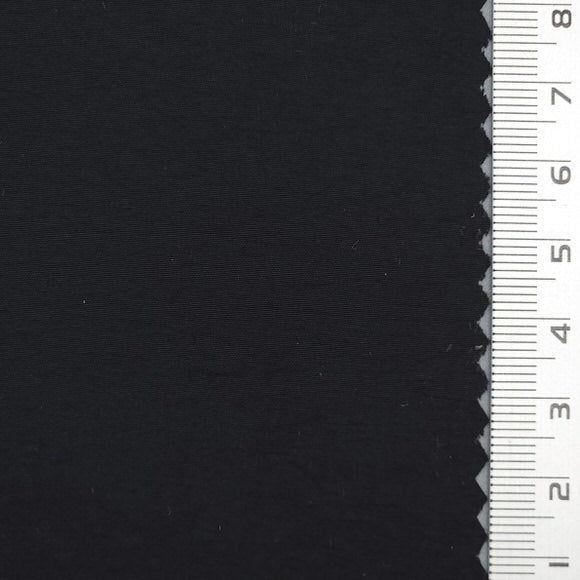 Solid Plain Taffeta Nylon Woven Fabric - FAB1728 - Black