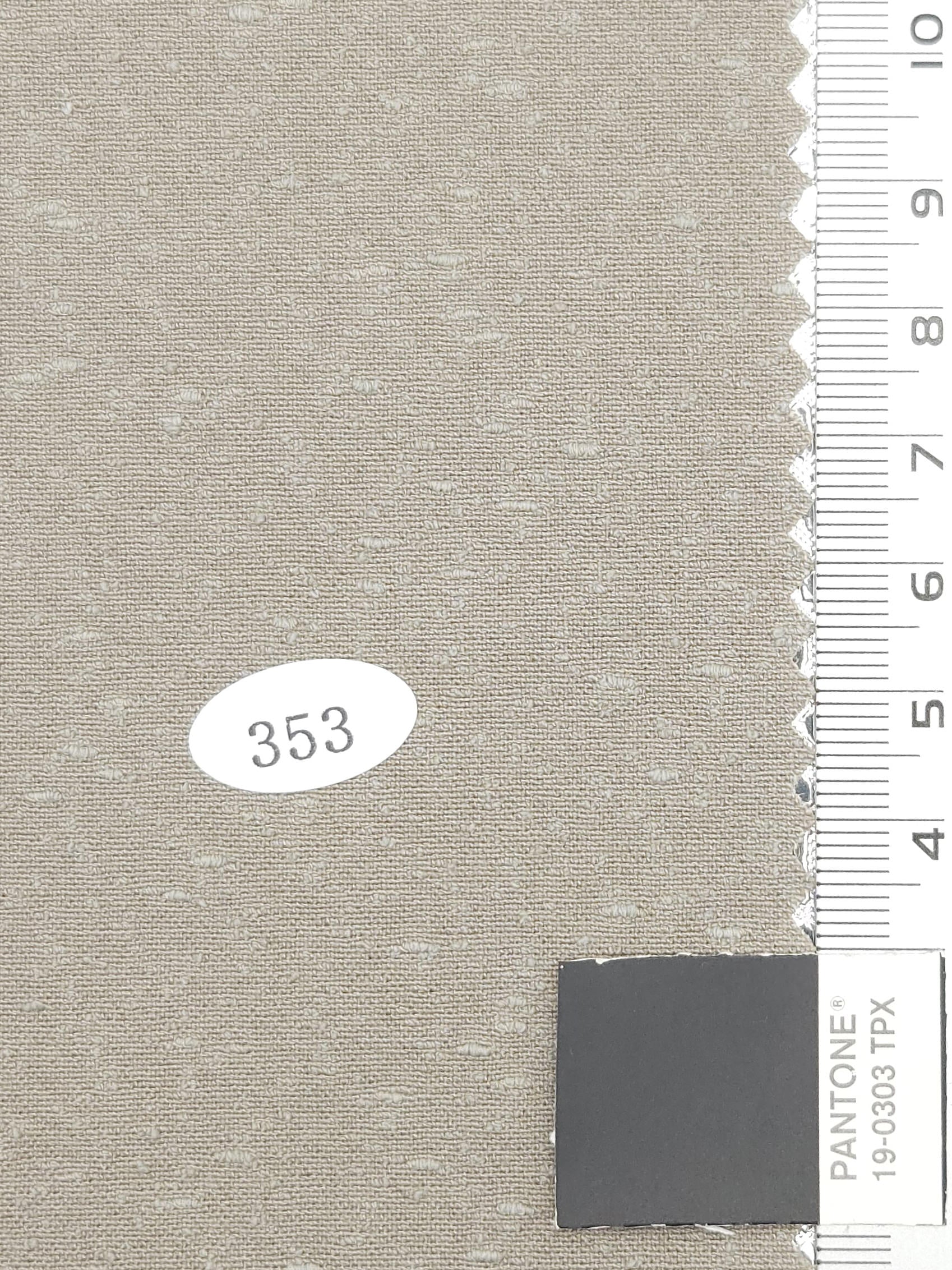 Solid Enzyme Recycled Slub Washing Polyester Rayon Cotton Woven Fabric - FAB 1712 - 3.Cotton Seed