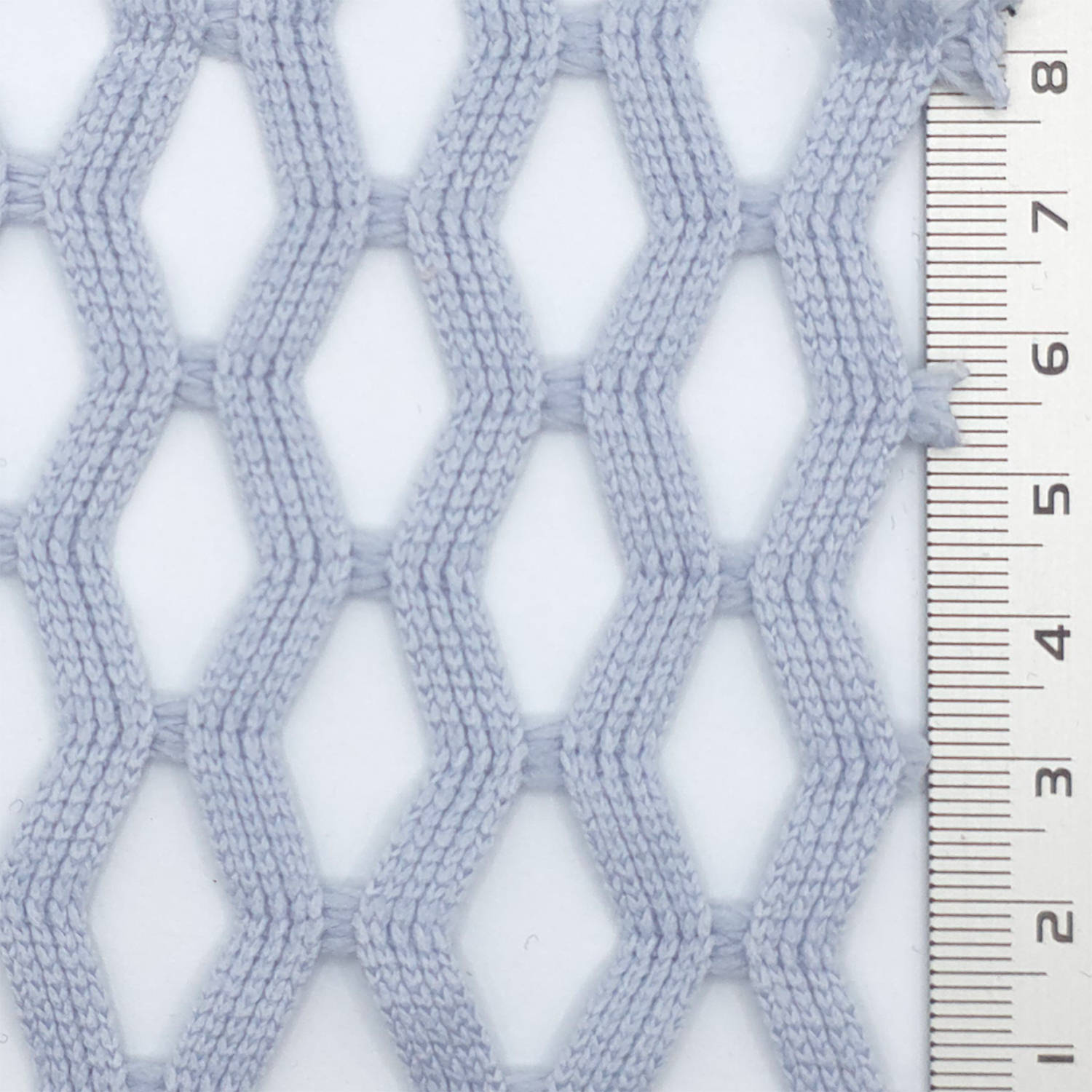 1.Pink-2.White-3.Light Blue-4.Beige-5.Khaki - Airy Zigzag Mesh Poly Knit Fabric - FAB 1849