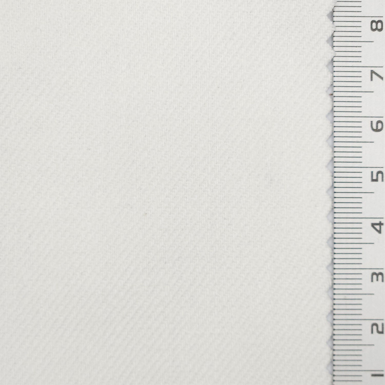 Solid Twill Slub Cotton Woven Fabric - FAB 1758 - 3.White