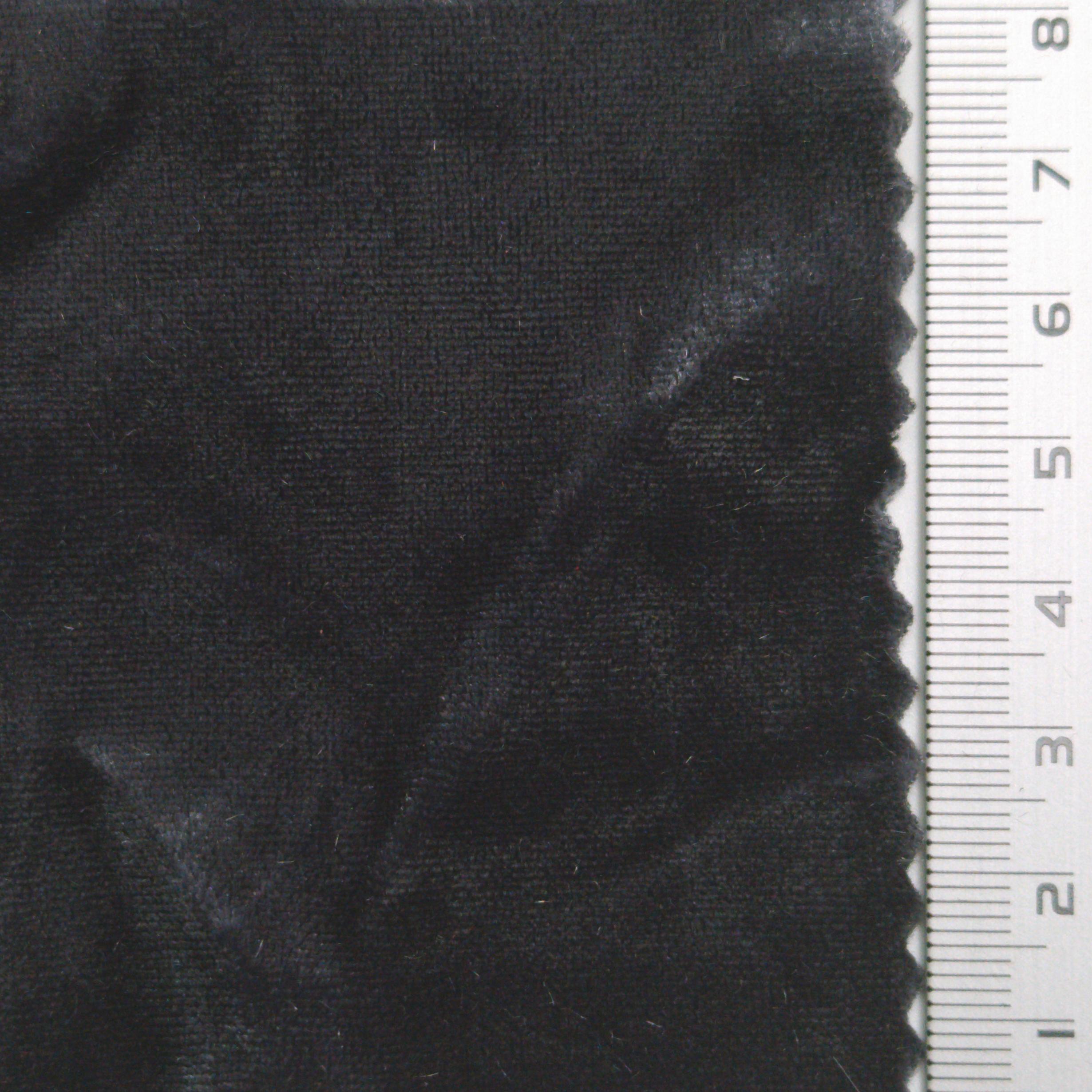 Solid Stretch Velvet Spandex Polyester Knit Fabric - FAB 1584 - 3.Grey