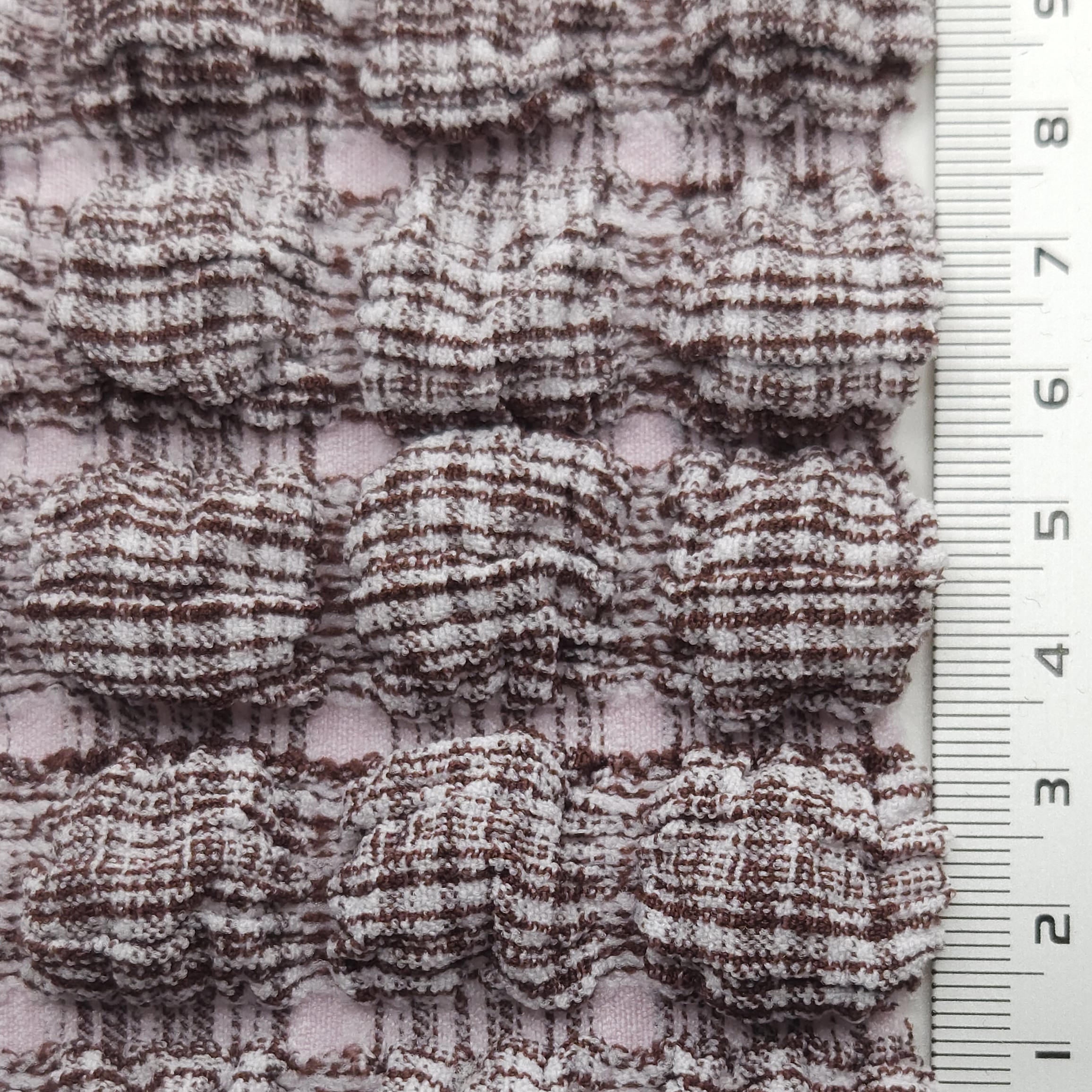 1.Black-2.Mustard-3.Wine-4.Red-5.Blue - Check Fukuro Quilting Polyester Spandex Woven Fabric - FAB 1617