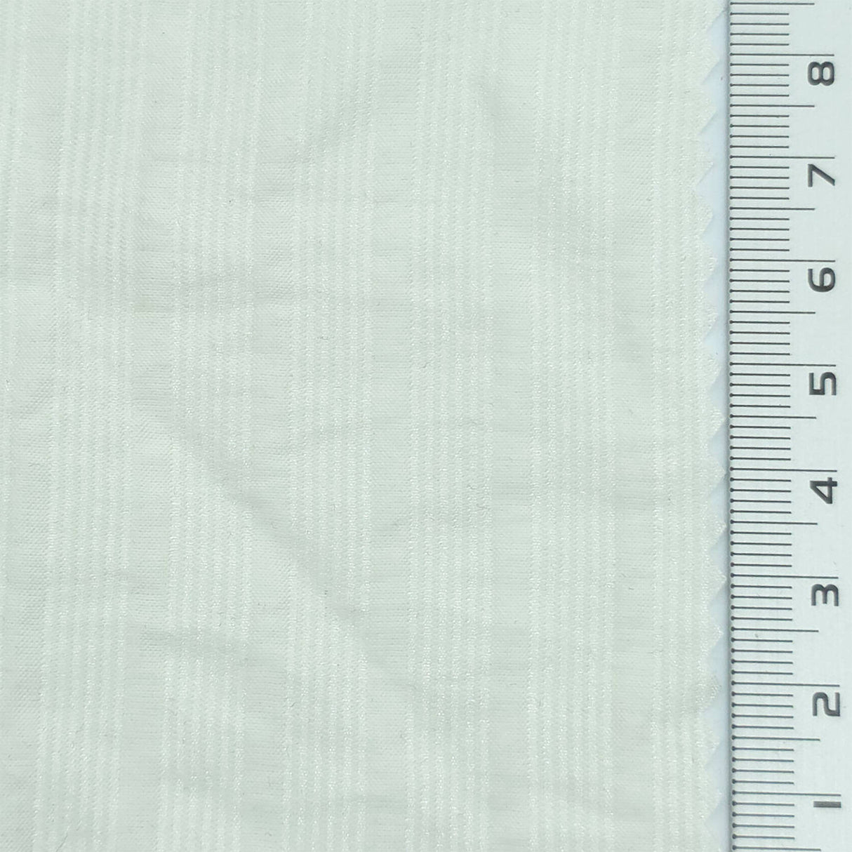Ivory - Jacquard Stripe Lyocell Nylon Woven Fabric - FAB1877