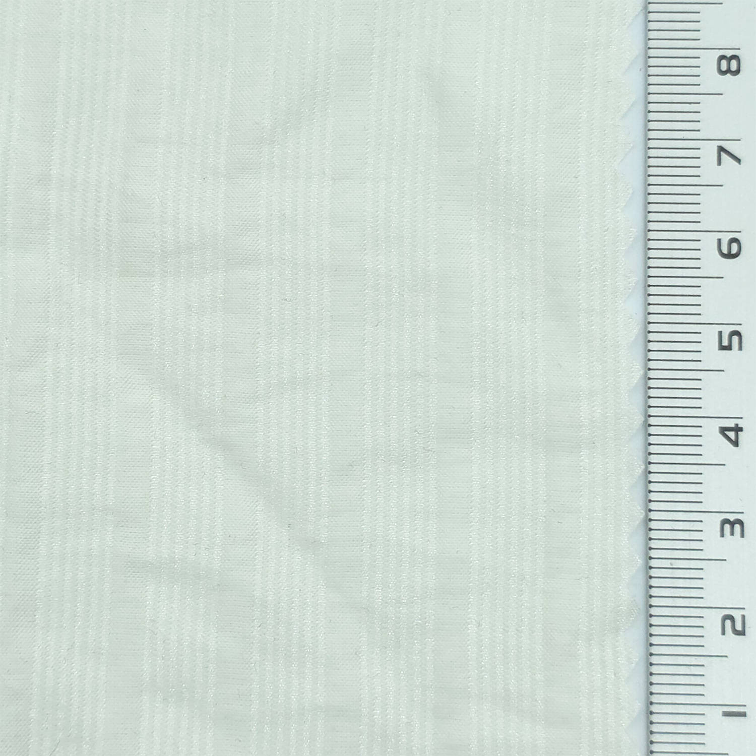 Ivory - Jacquard Stripe Lyocell Nylon Woven Fabric - FAB1877
