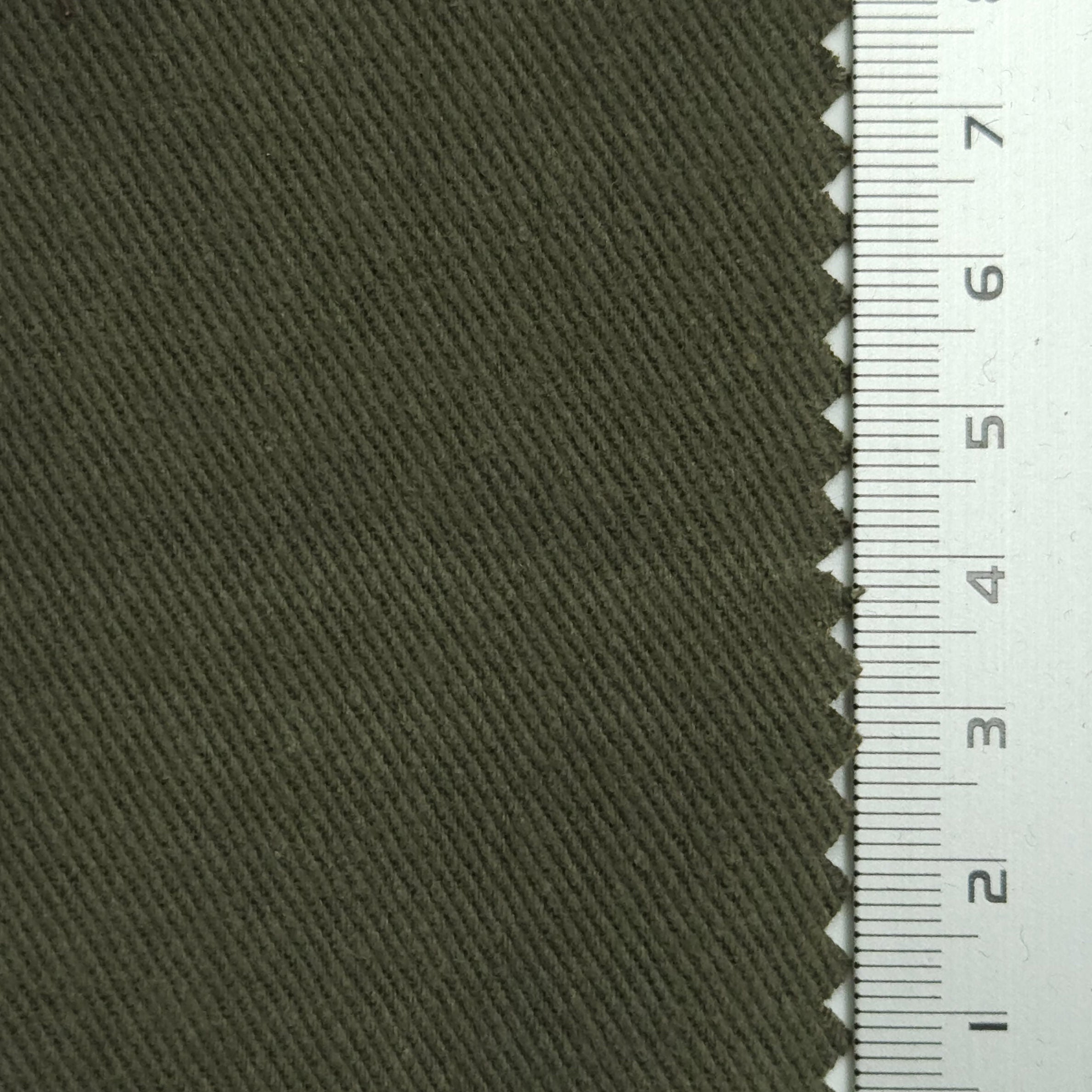 1.Thatch Green-2.Quincy-3.Lunar Green-4.Cactus-5.Dark Olive Green - Cotton Twill Woven Fabric - FAB 1184
