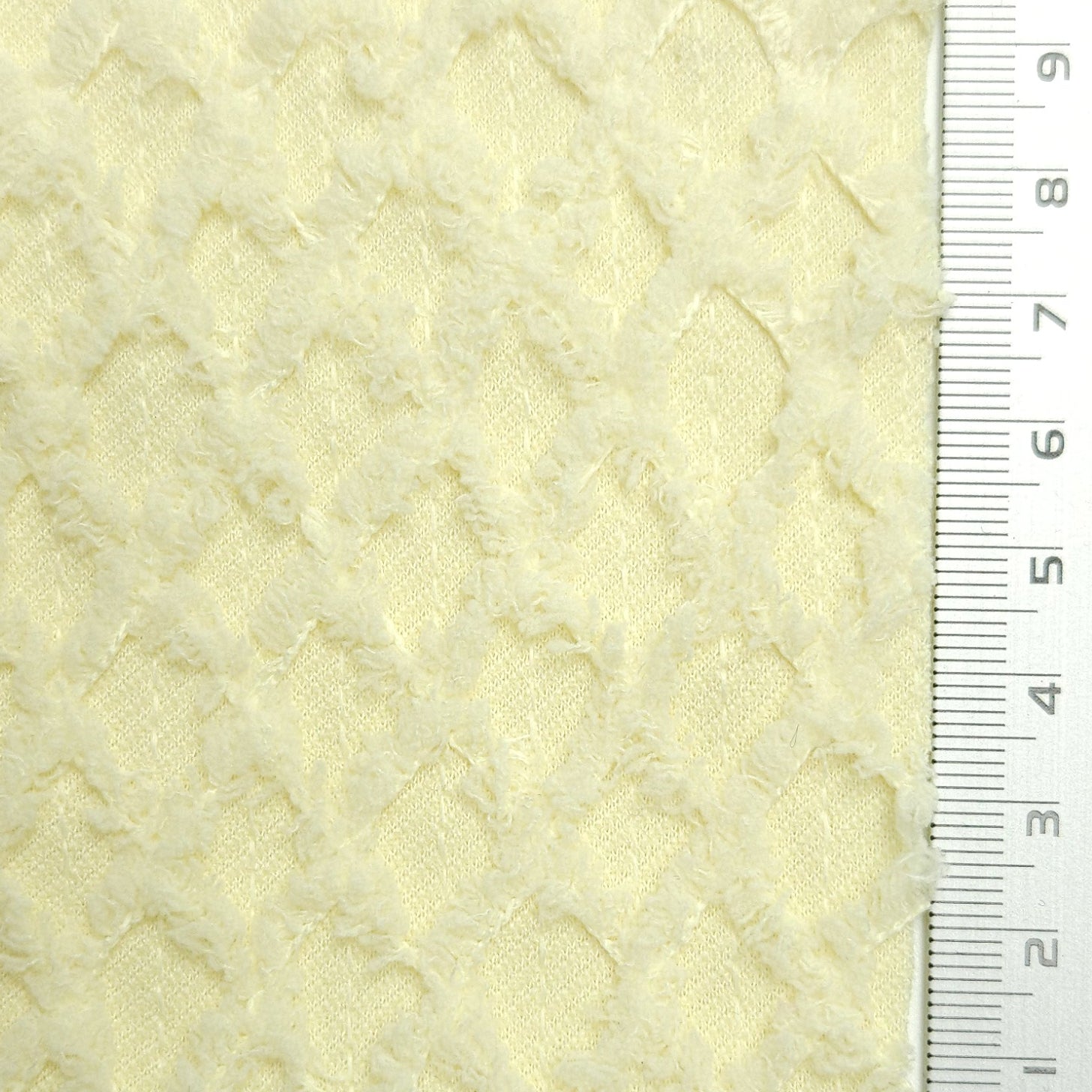 Solid Diamond Polyester Spandex Knit Fabric - FAB 1582 - 3.Yellow
