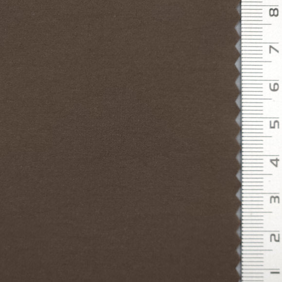 Light Weight Solid Plain Nylon Spandex Cotton Woven Fabric - FAB 1731 - 3.Dark Brown
