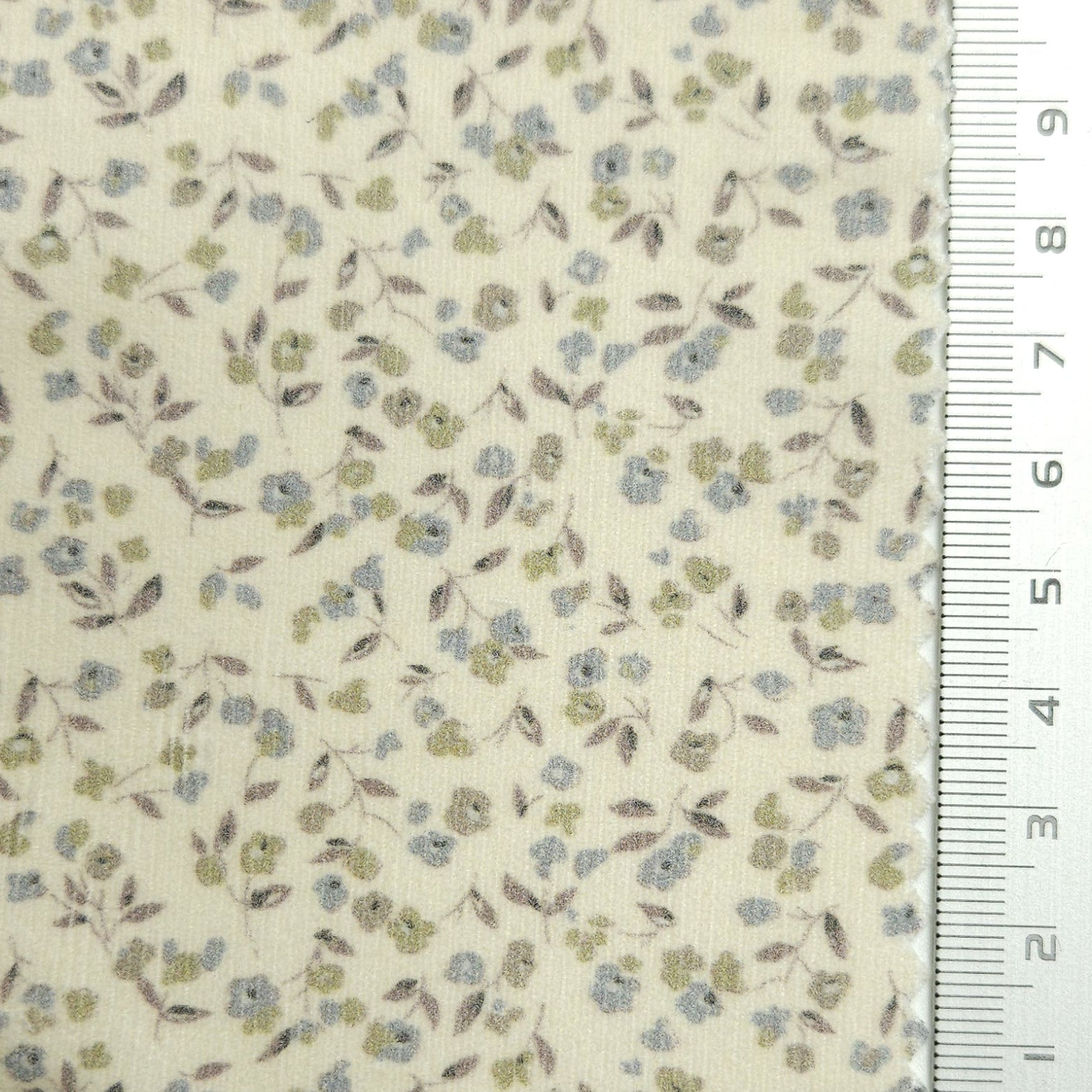 Print Floral Leaf Cotton Woven Fabric - FAB 1578 - 3.Manatee