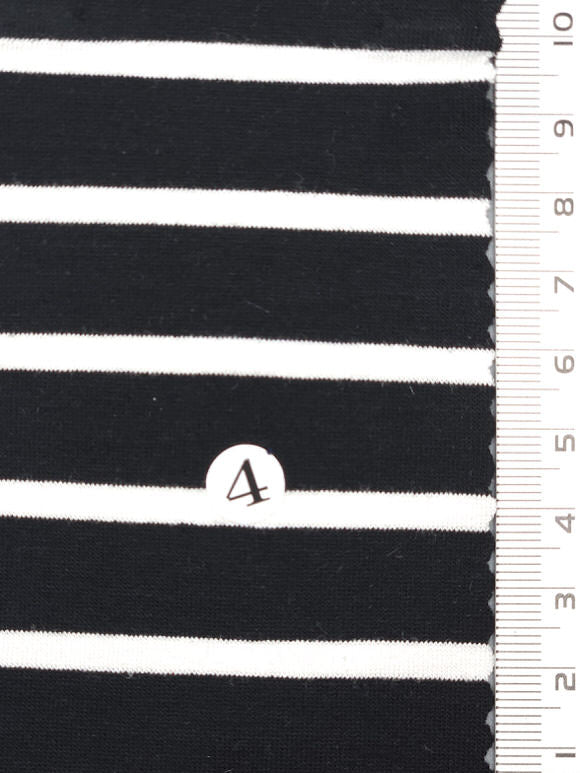 Solid Stripe Jersey Rayon Spandex Knit Fabric - FAB1726 - 1.Blue-2.Navy-3.Black-4.Red-5.Mellange-6.Olive-7.Dusty Pink-8.Red-9.White/Pink-10.White/Blue