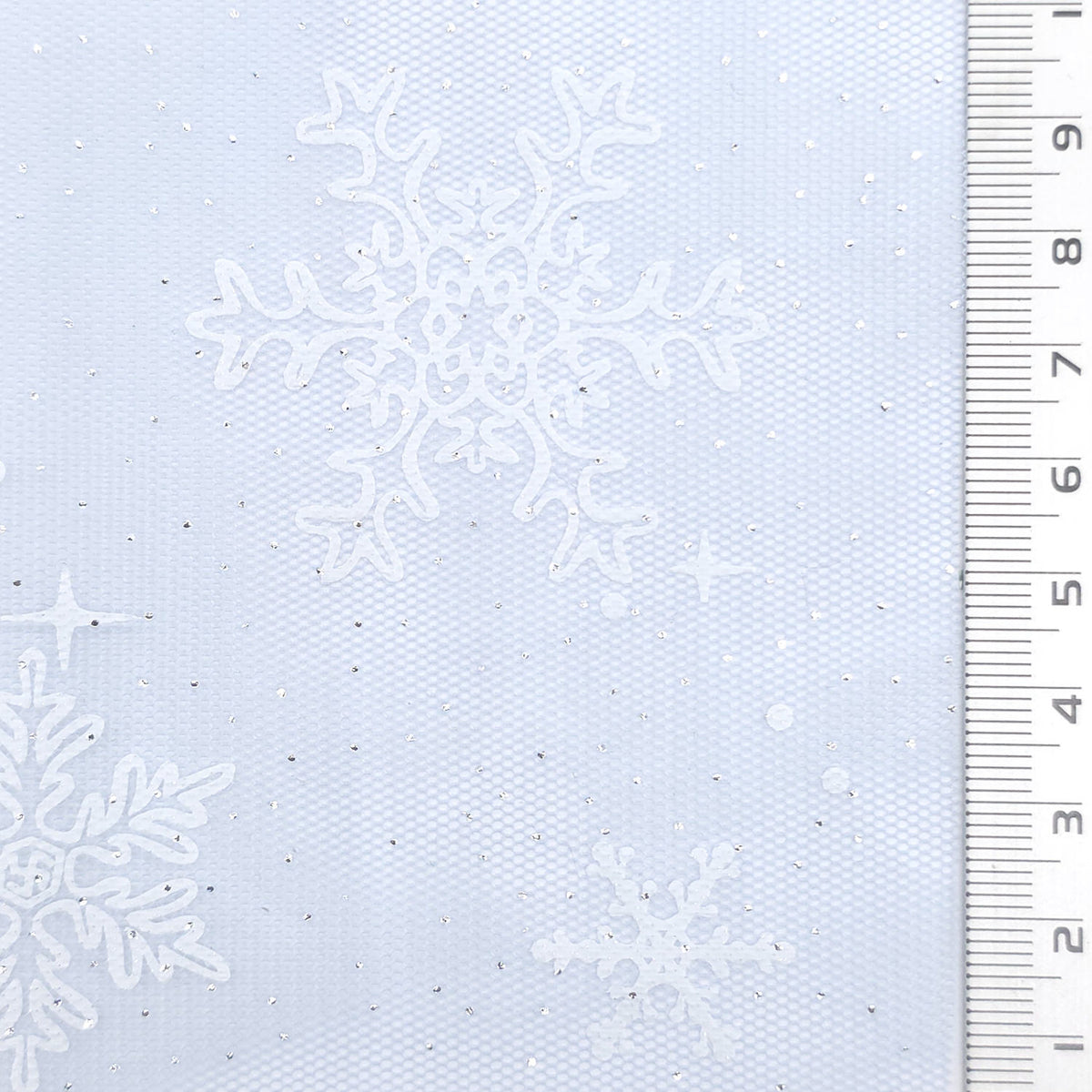 Snowflake Galaxy Polyester Knit Fabric - FAB1950 - Blue
